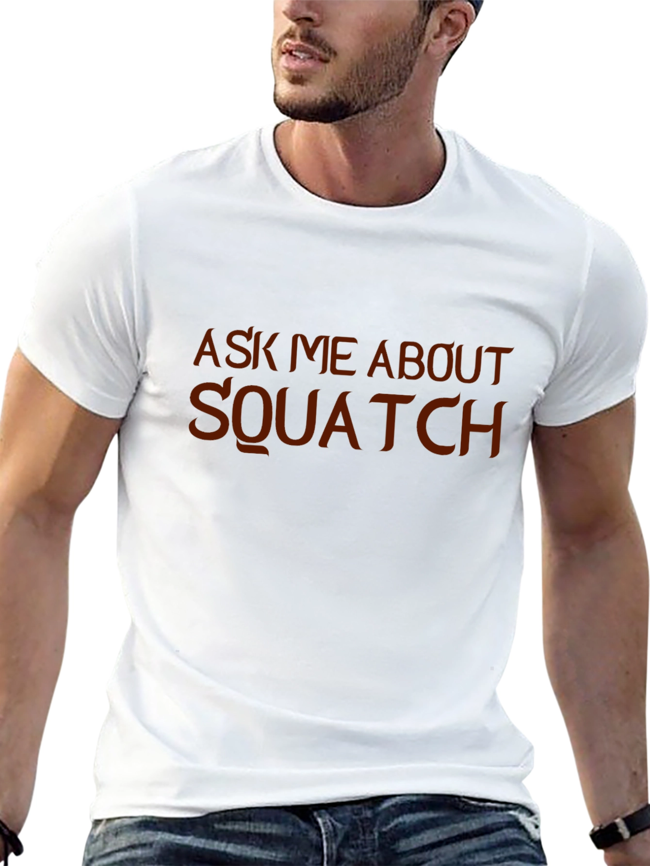 Ask Me About Squatch Black Graphic Tee