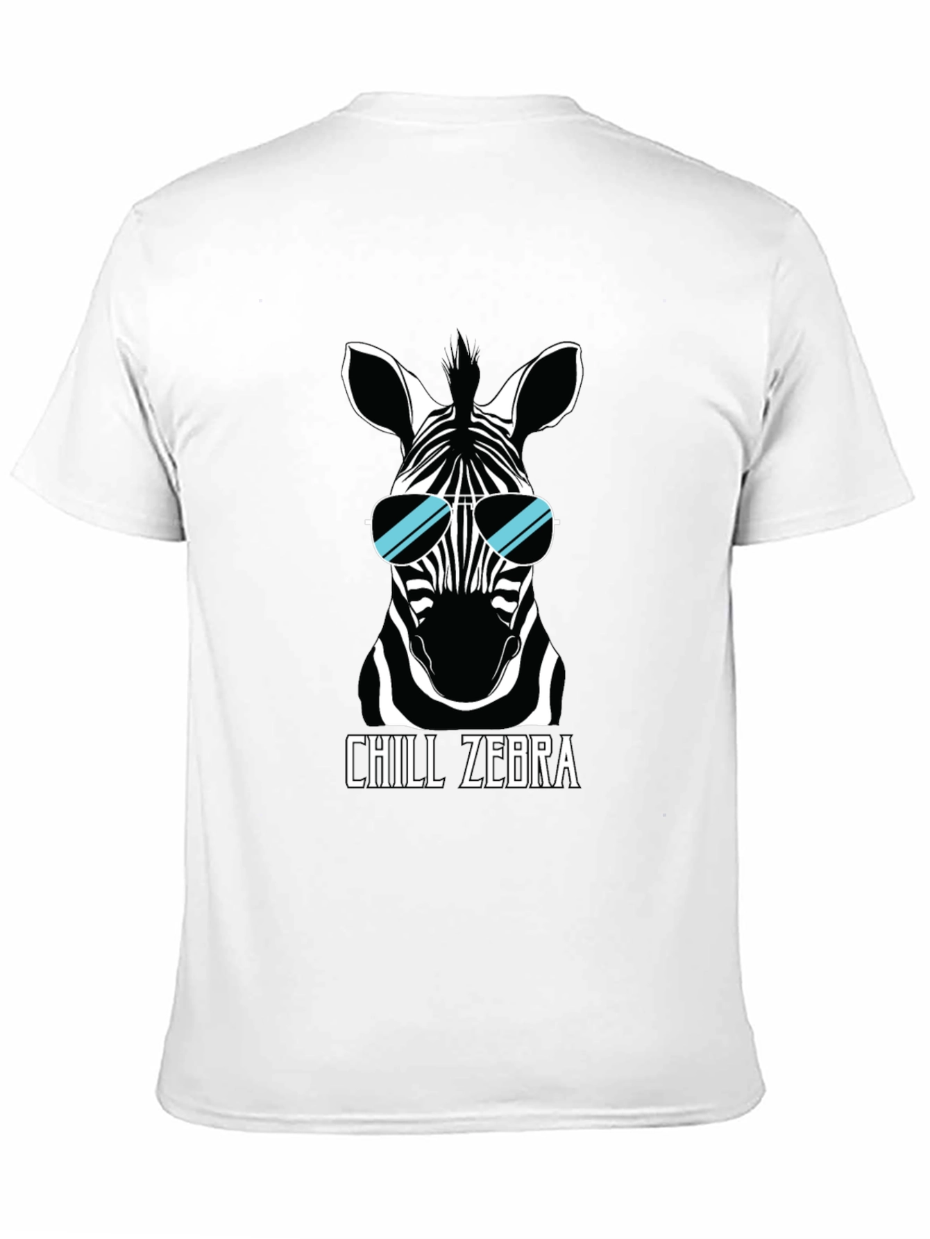 Chill Zebra Graphic Tee - Black T-Shirt