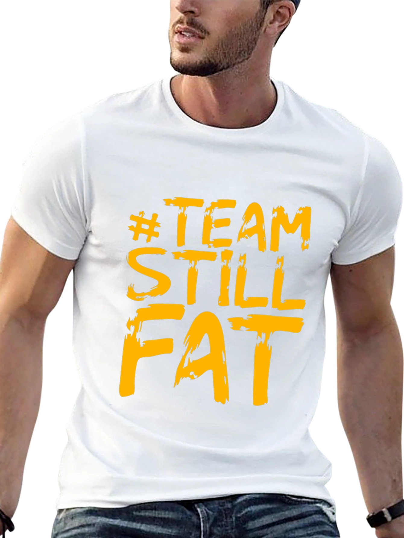 #TeamStillFat Graphic Black T-Shirt