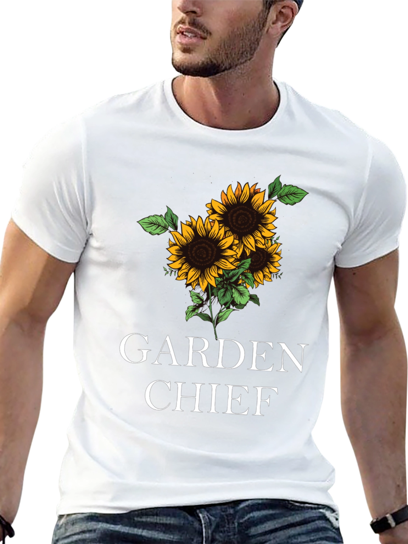 Garden Chief Sunflower Graphic T-Shirt