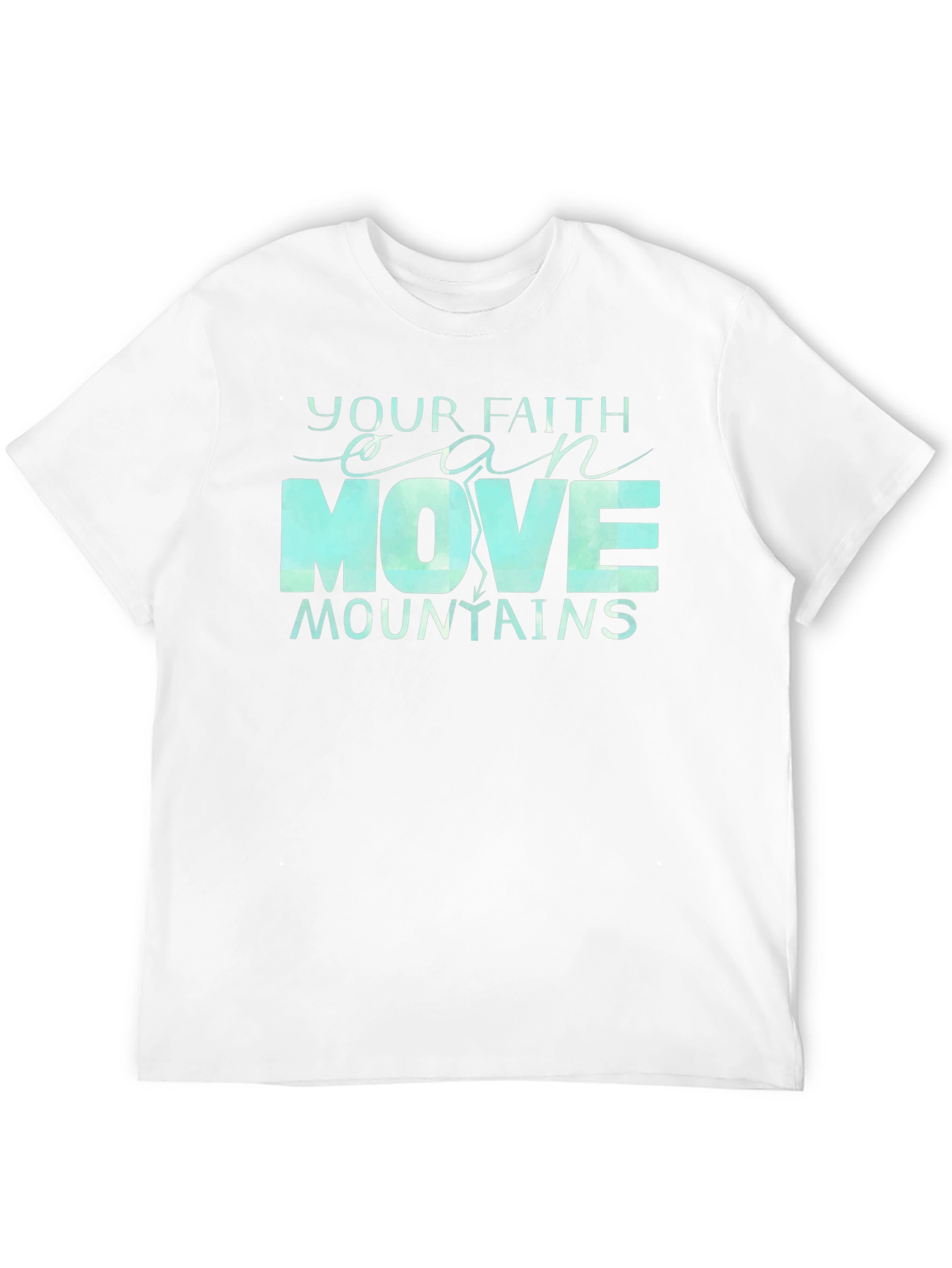 Faith Moves Mountains T-Shirt - Inspirational Design