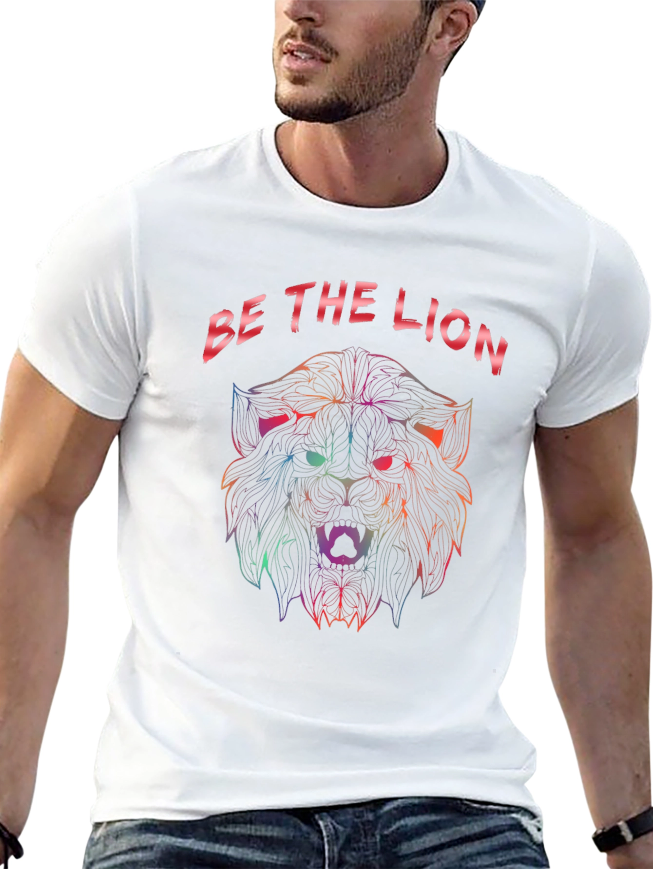 Be The Lion Graphic Tee - Bold Statement Shirt