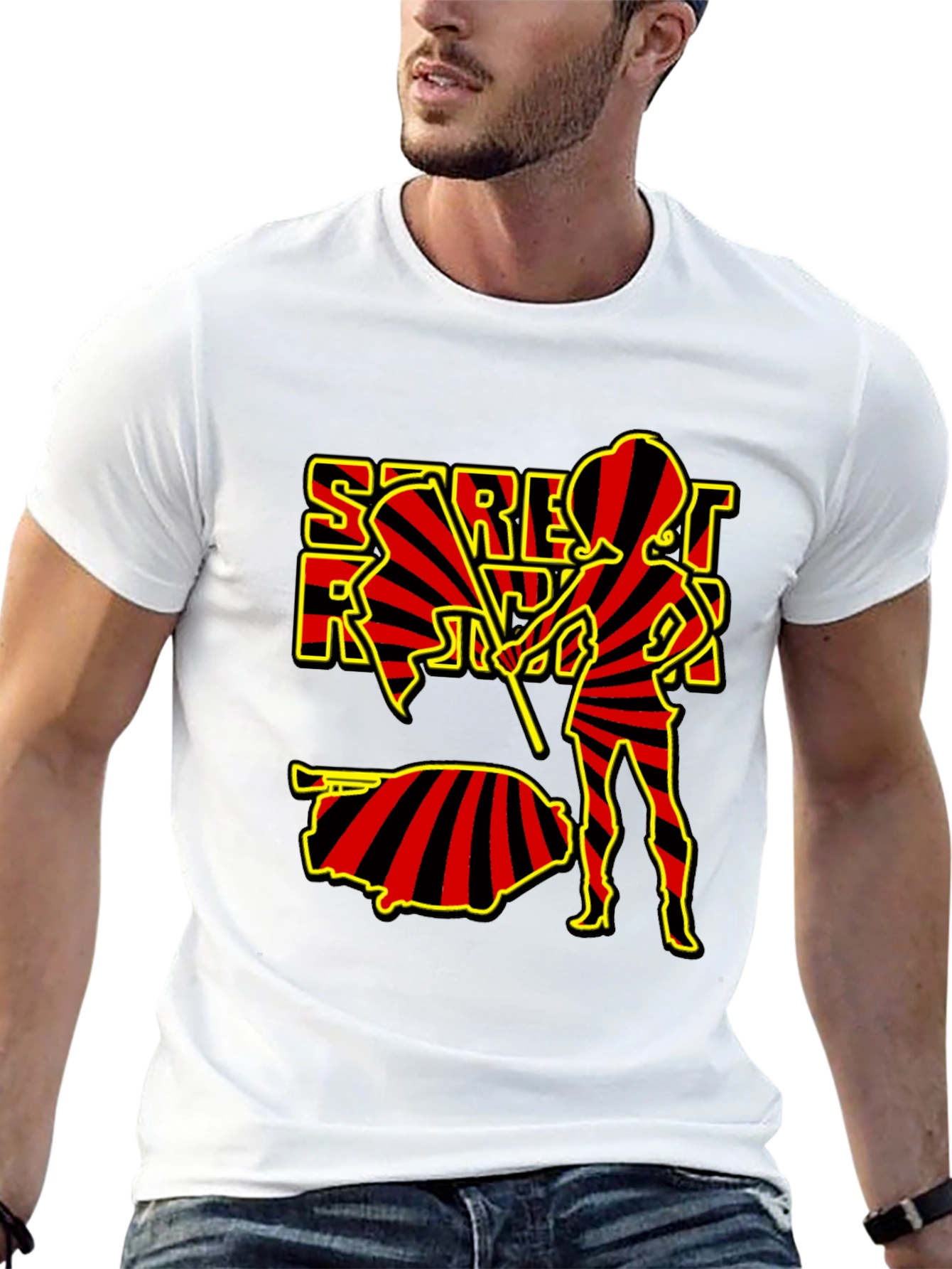 Saratov Russia T-Shirt - Striped Design