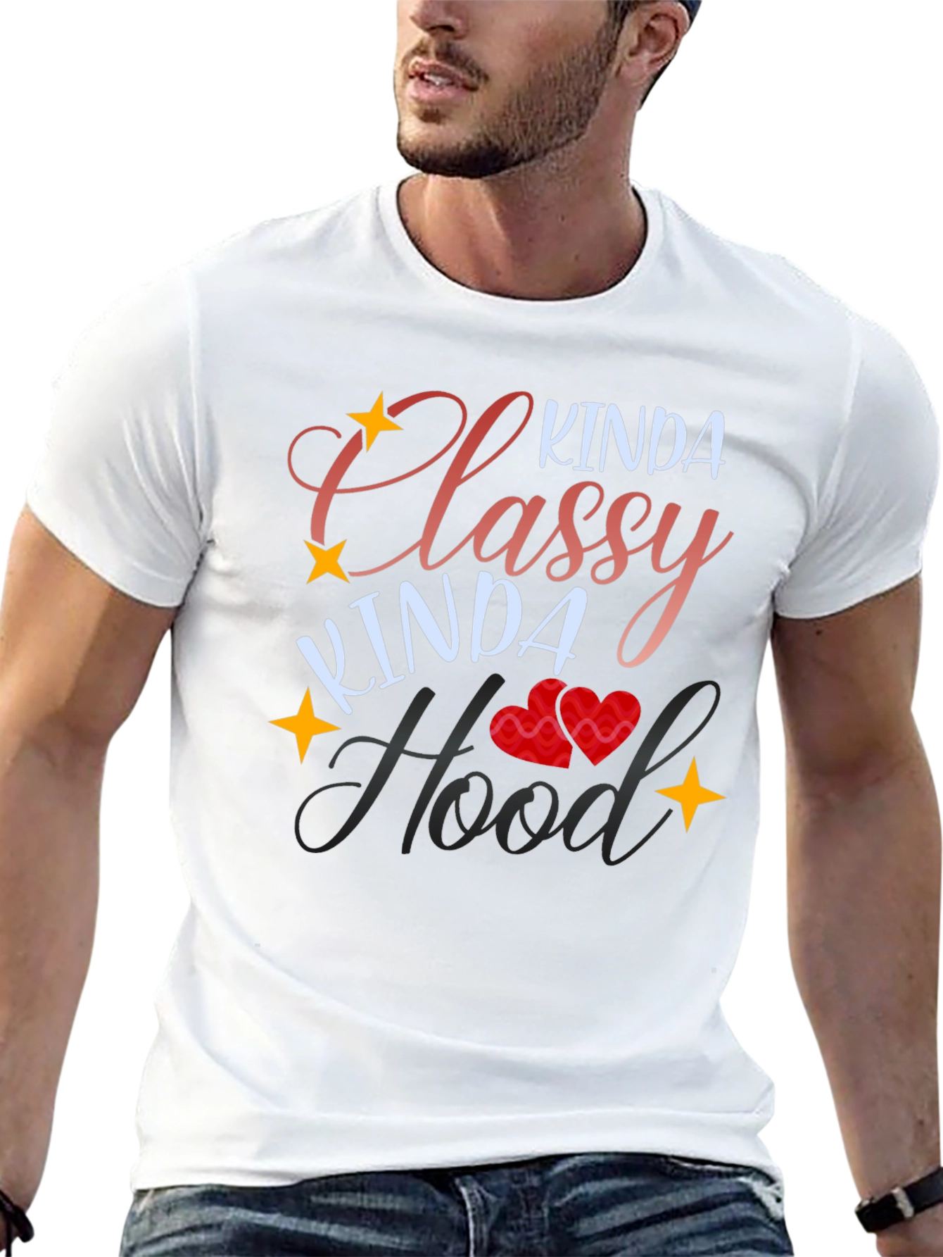 Kinda Classy Kinda Hood Black T-Shirt