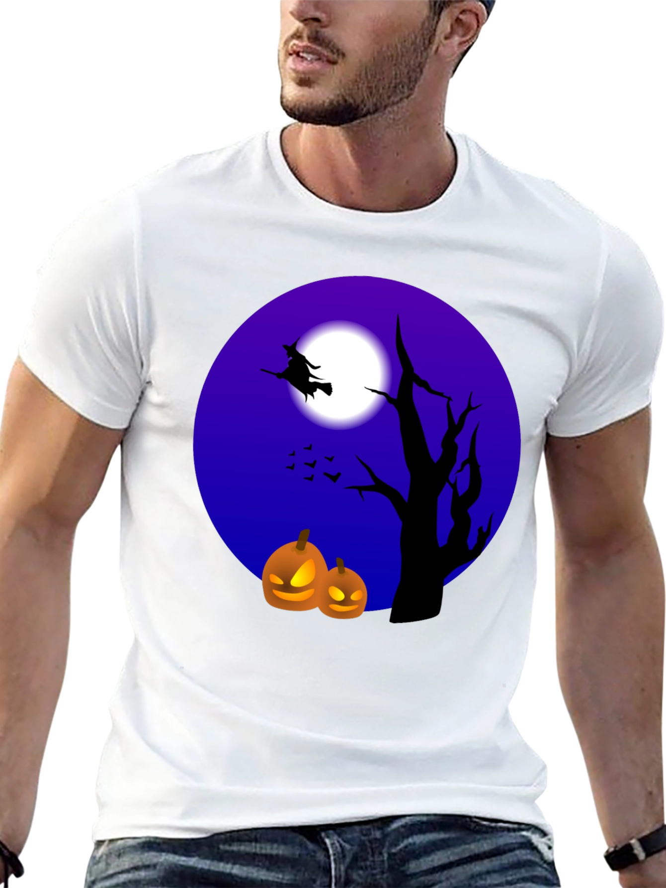Halloween Witch and Pumpkin T-Shirt