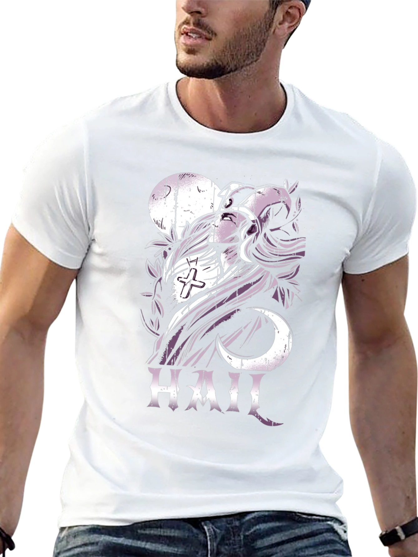 Occult Hail Graphic Black T-Shirt