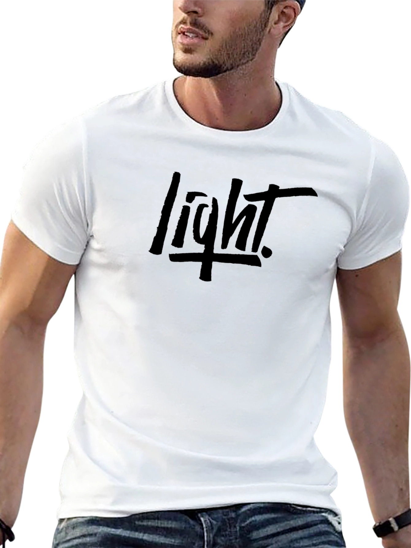 Mens Black light Graphic Tee