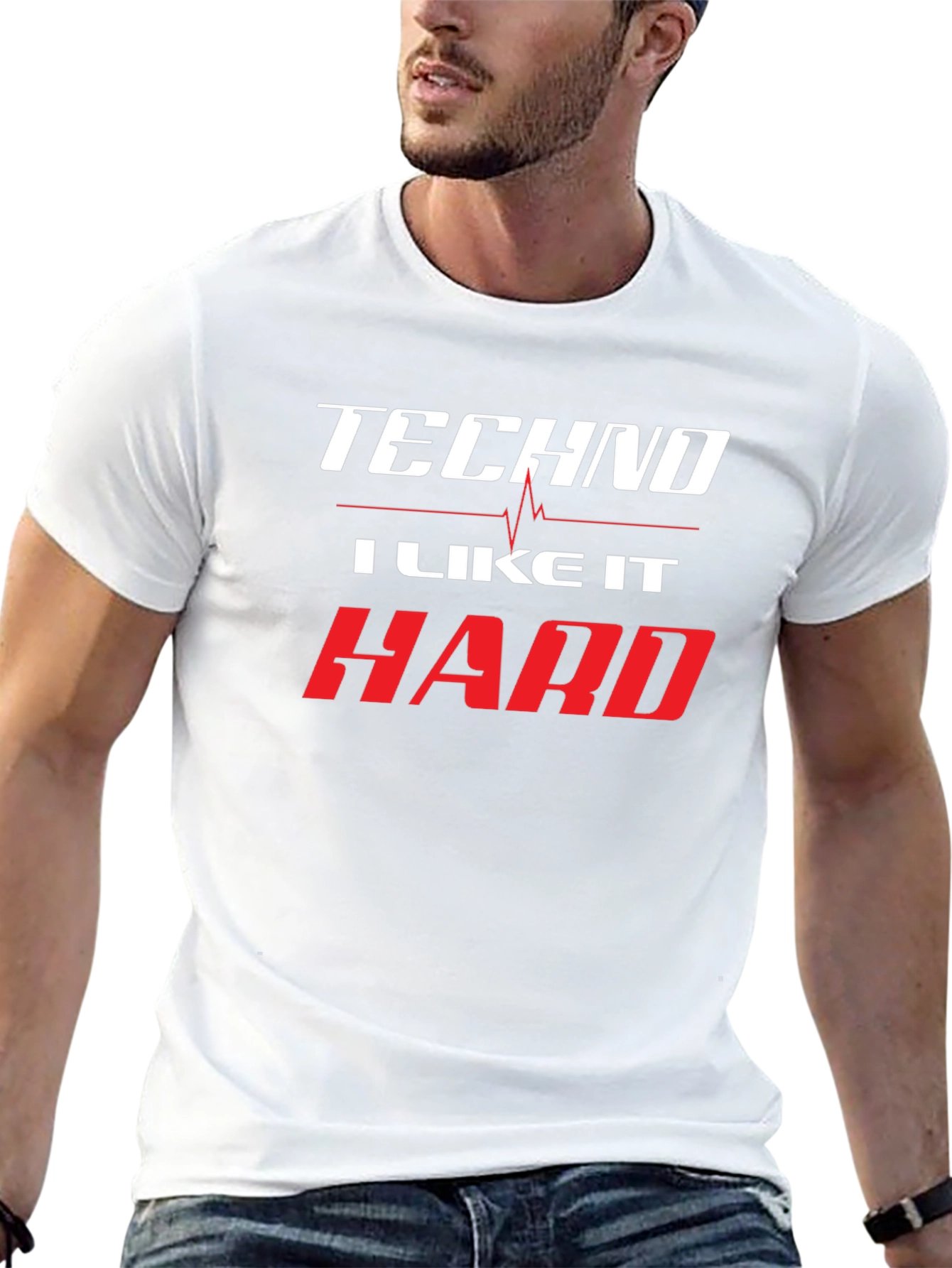 Techno I Like It Hard Black T-Shirt