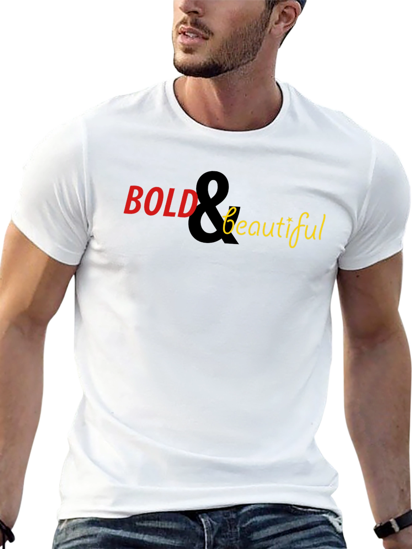 Bold & Beautiful Graphic Tee - Stylish Black T-Shirt