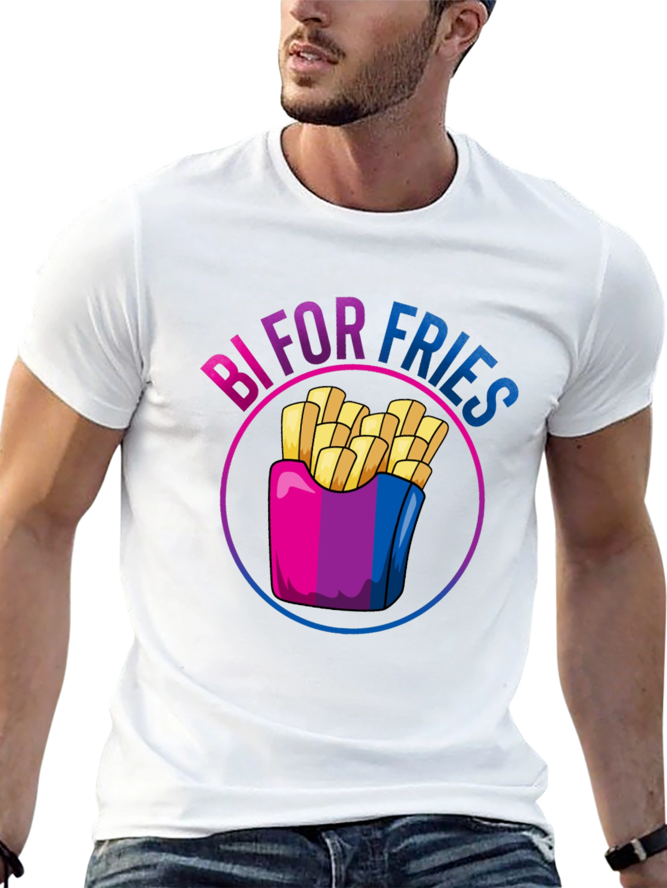 Bi For Fries T-Shirt - Bisexual Pride Shirt