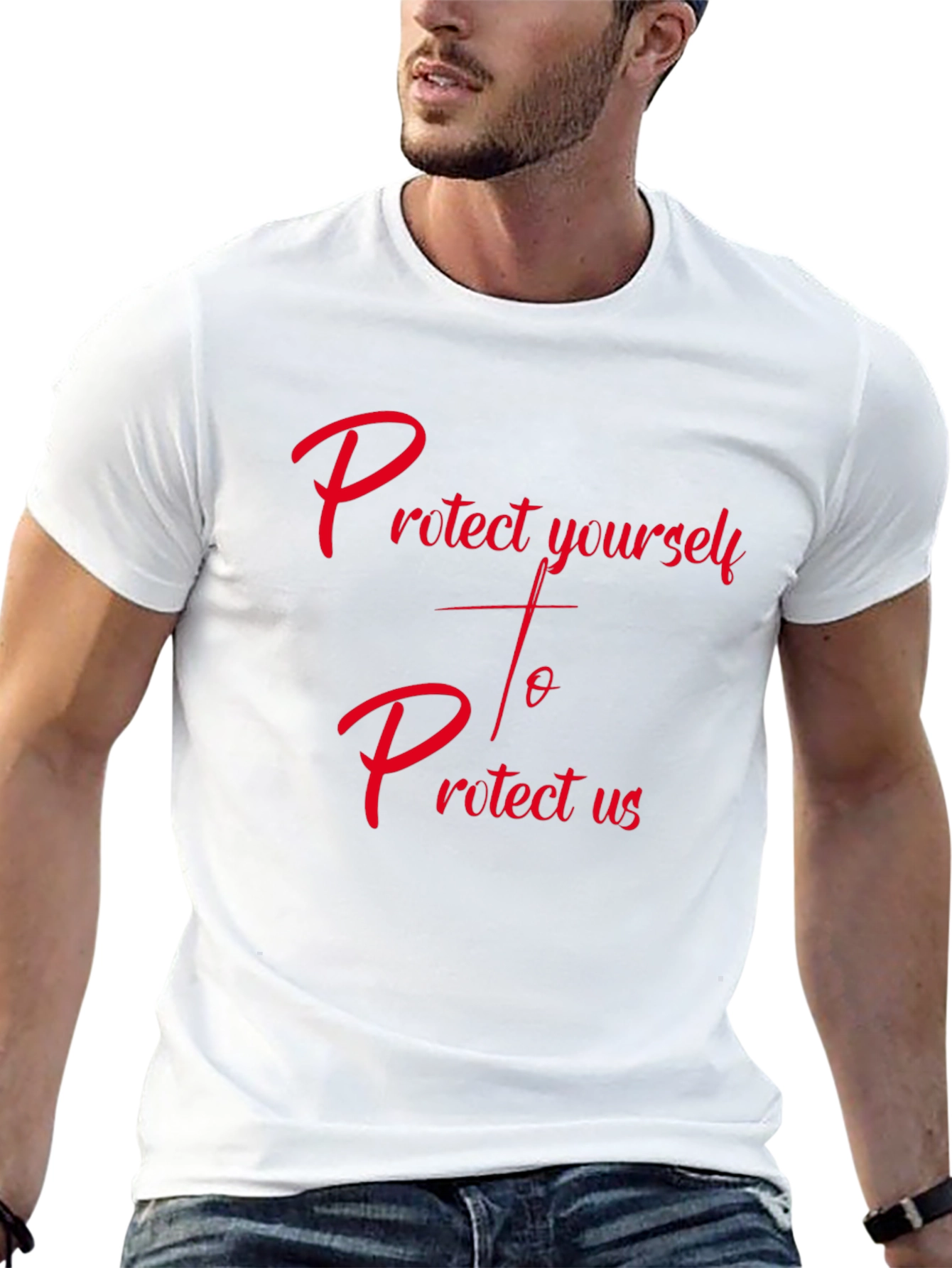 Protect Yourself T-Shirt - Trendy Graphic Tee