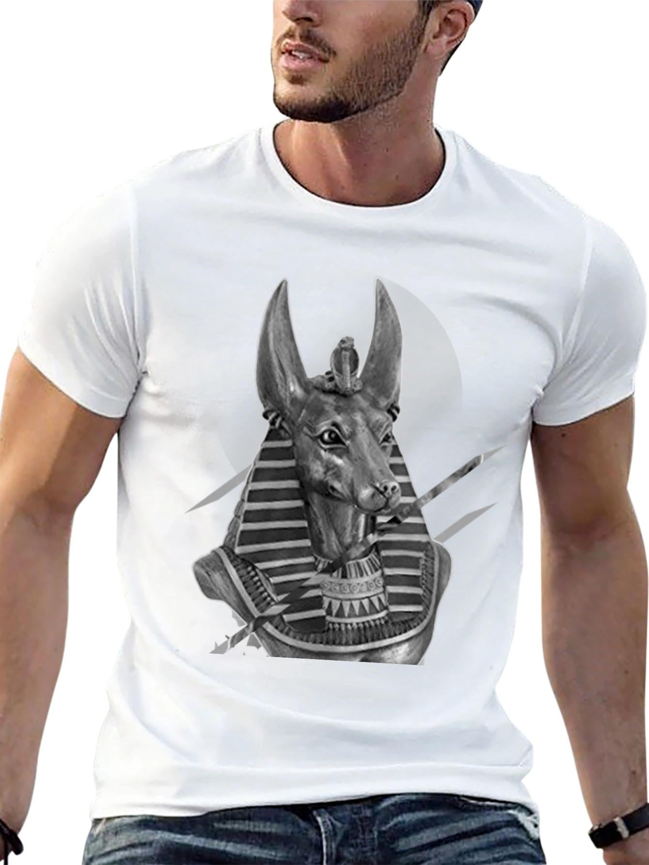 Anubis Graphic Tee - Egyptian Dog God T-Shirt