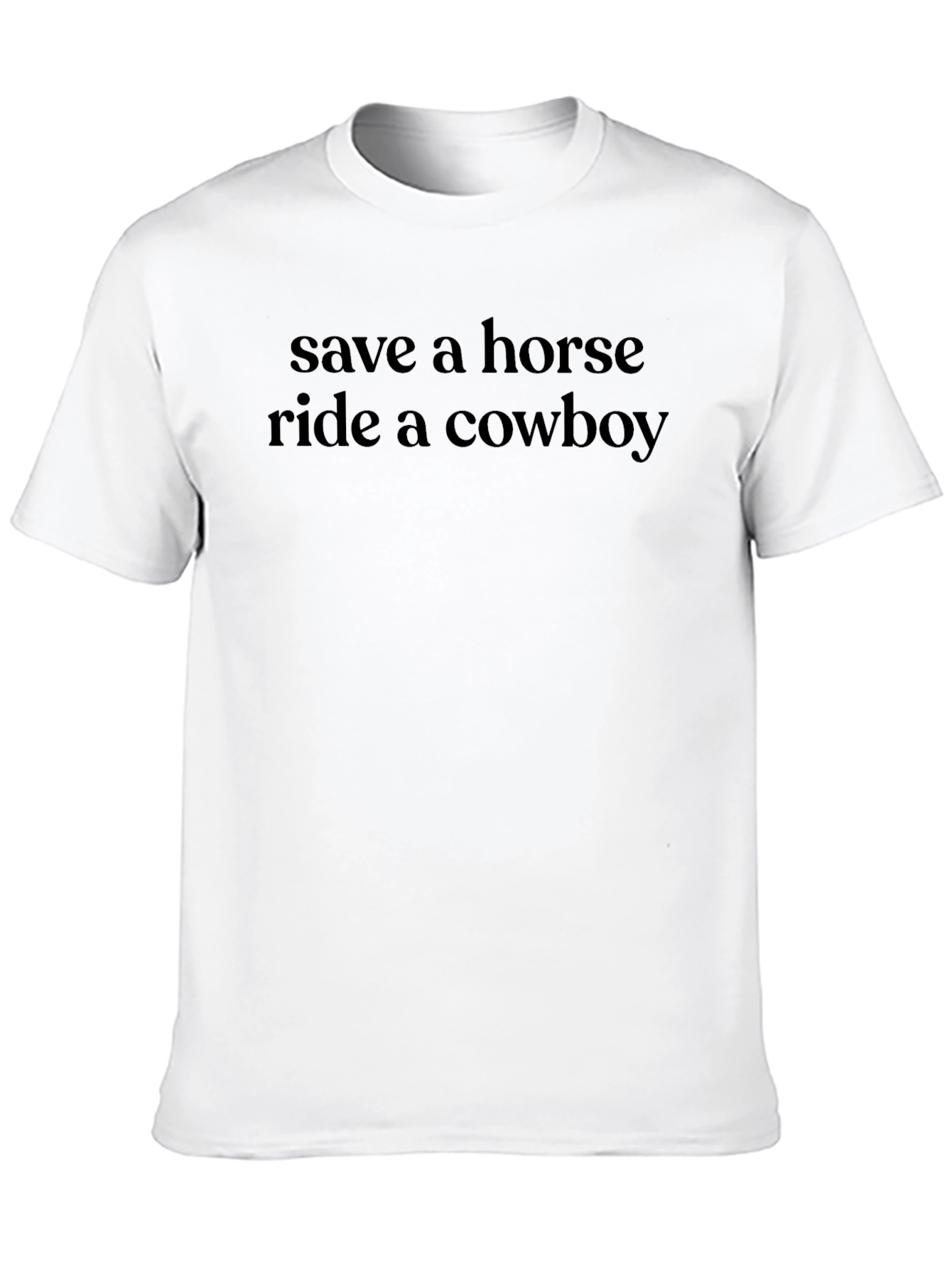 Save a Horse Ride a Cowboy Black T-Shirt