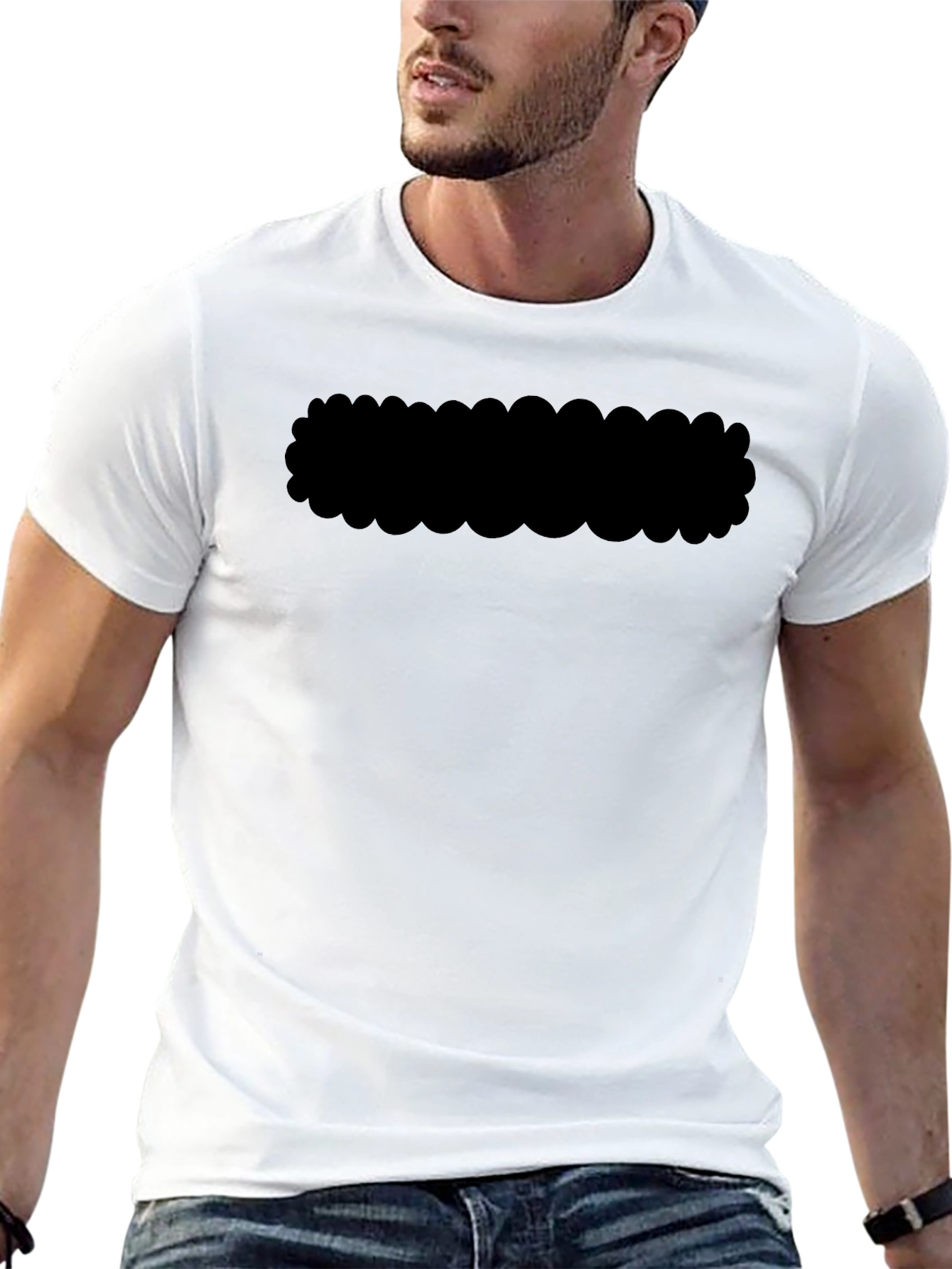 Mens Black Crew Neck Short Sleeve T-Shirt