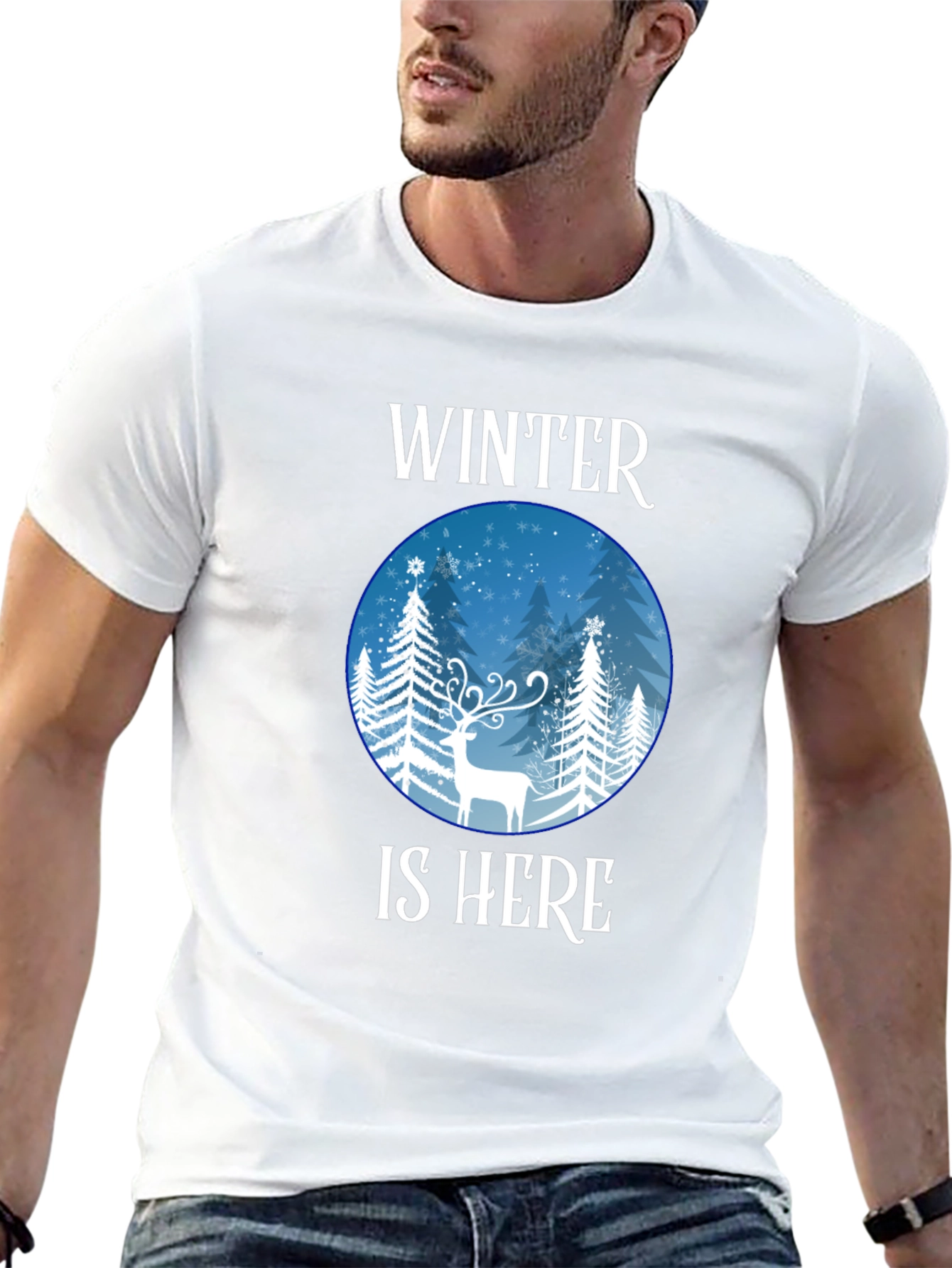 Winter is Here Graphic Tee - Holiday Season Shirt