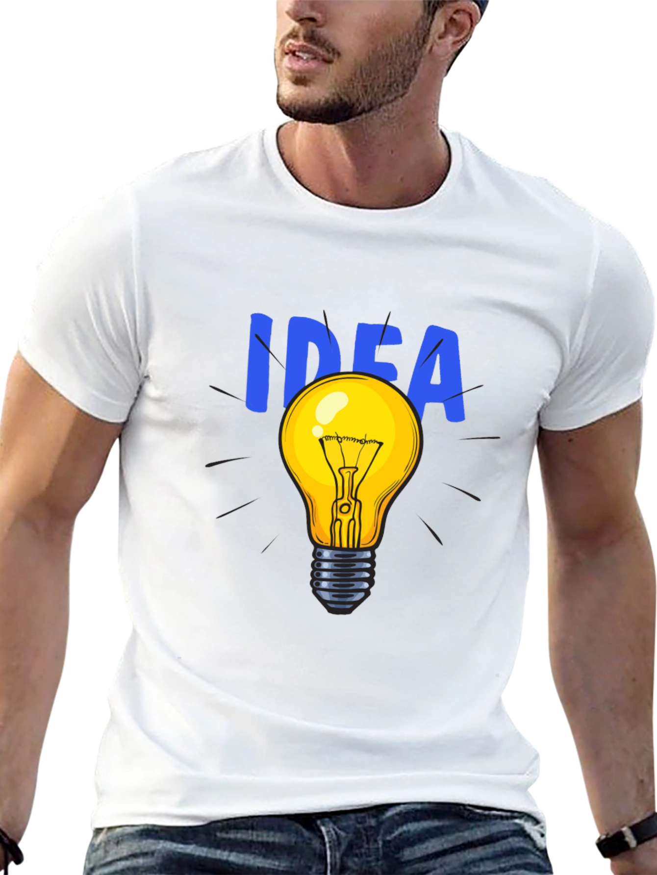 Idea Light Bulb Graphic T-Shirt