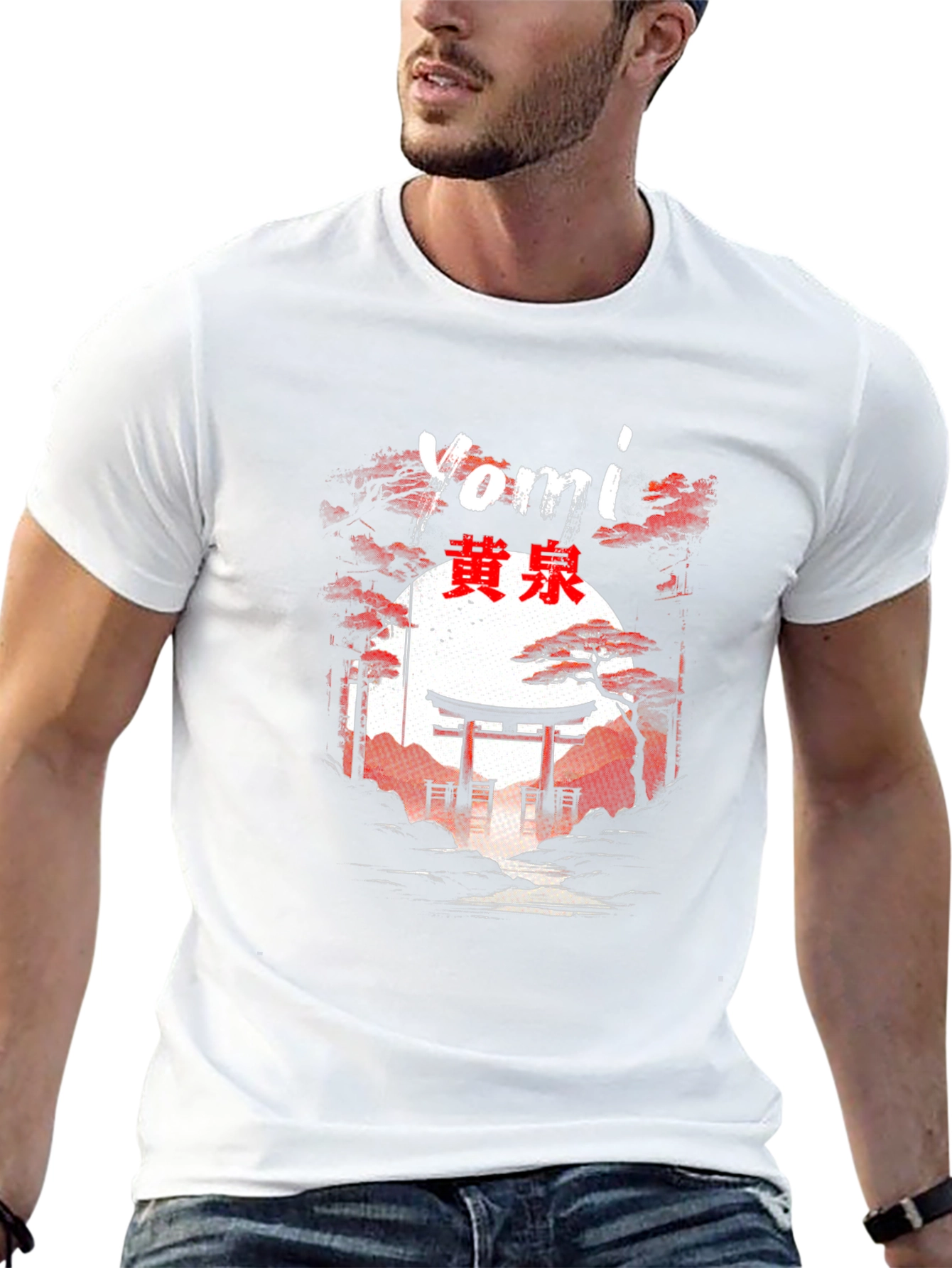 Yomi Japanese Torii Gate Graphic T-Shirt