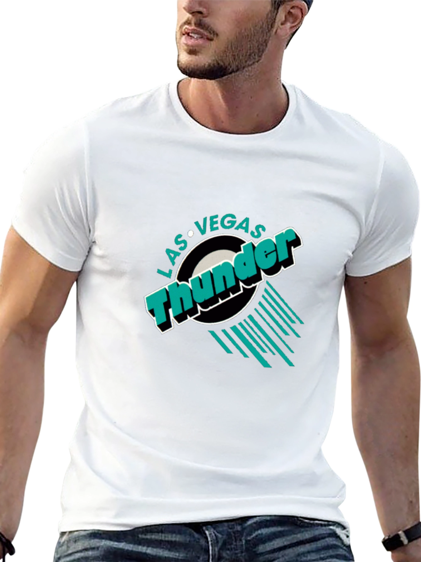 Las Vegas Thunder T-Shirt - Retro Design