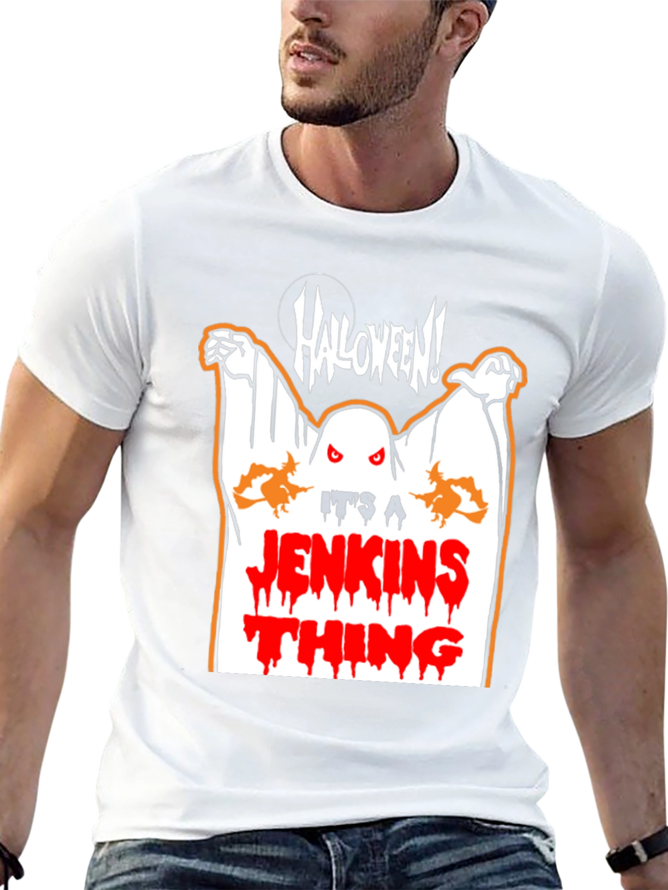 Halloween Jenkins Thing Graphic Tee