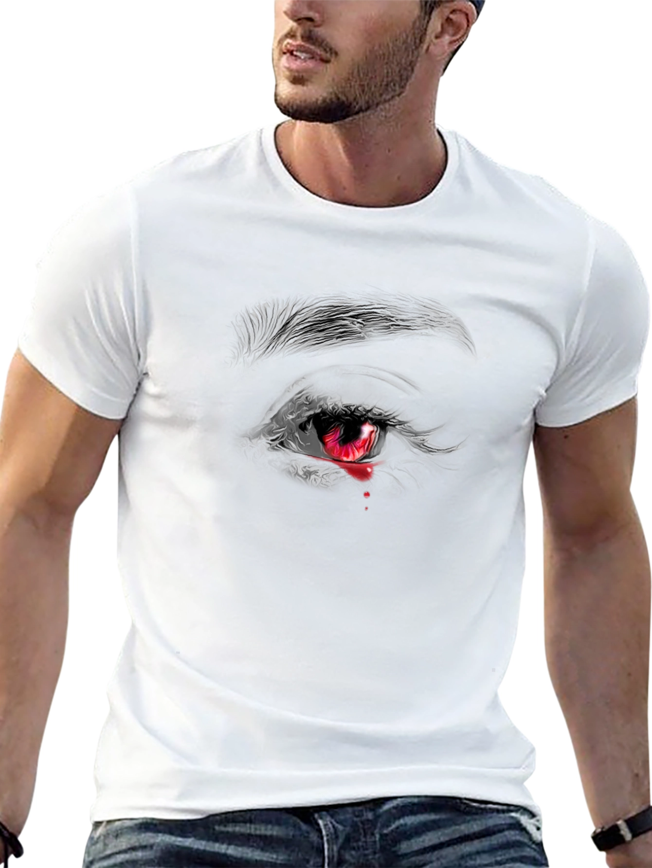 Bleeding Eye Graphic Tee - Dark & Edgy