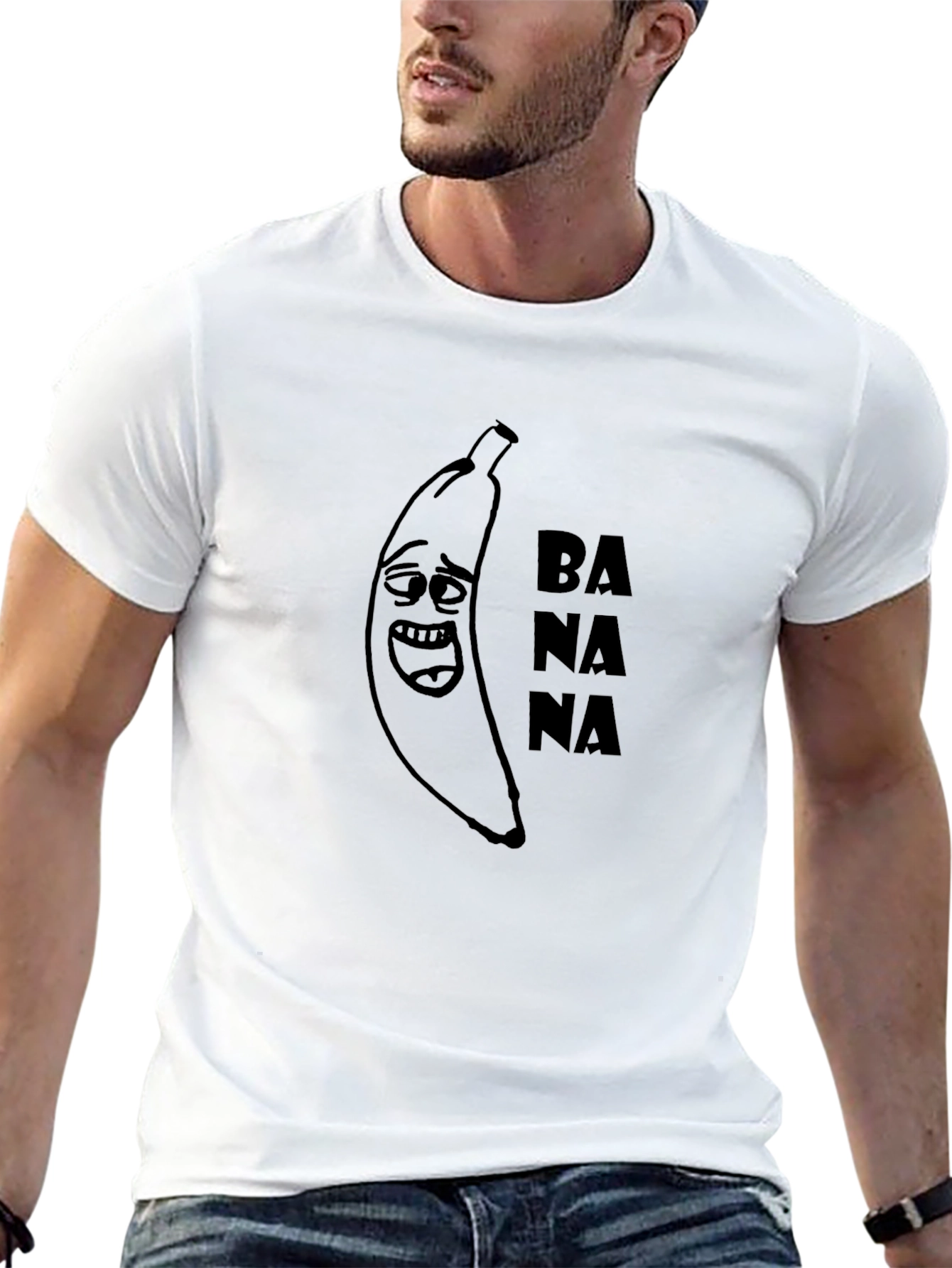Funny Banana Graphic Tee - Unisex Black T-Shirt