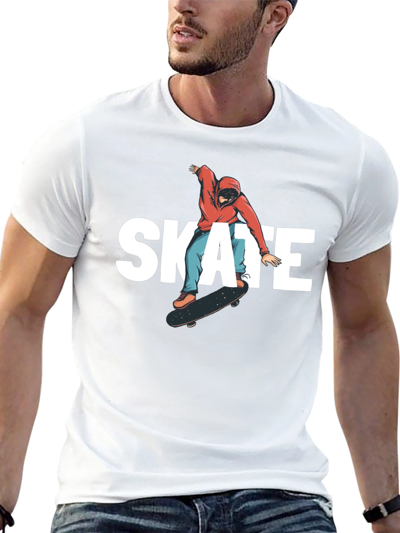 Skate T-Shirt - Black Graphic Tee