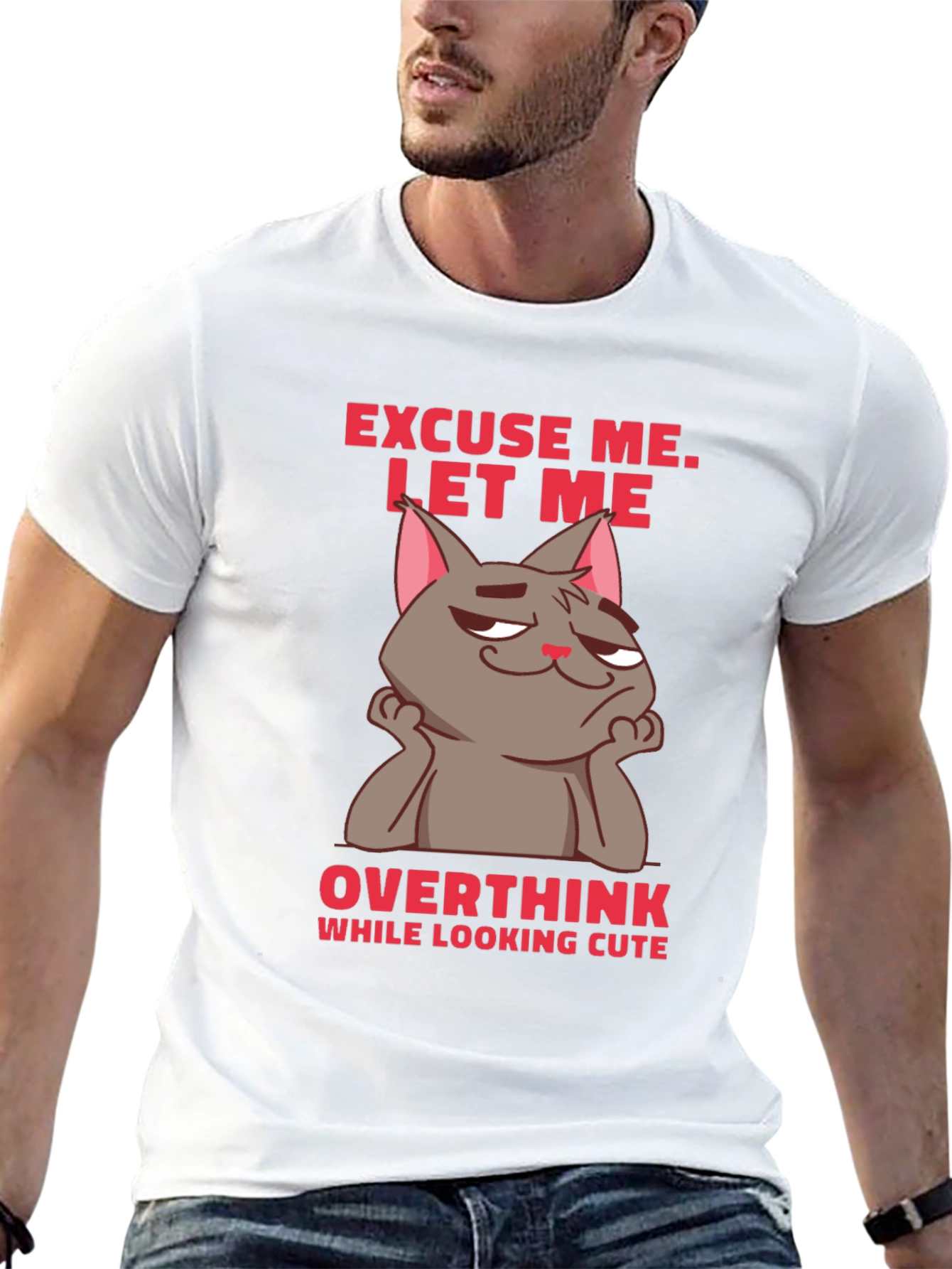 Excuse Me Cat Graphic T-Shirt