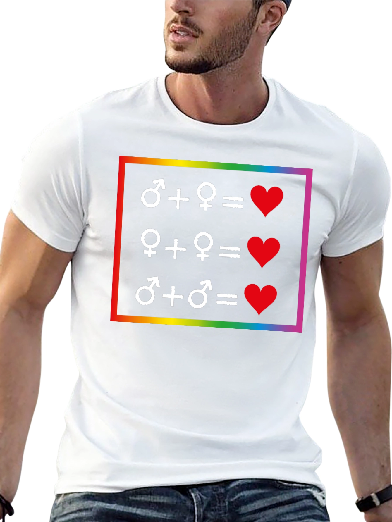 Love Equality T-Shirt: LGBTQ+ Pride Symbol Tee