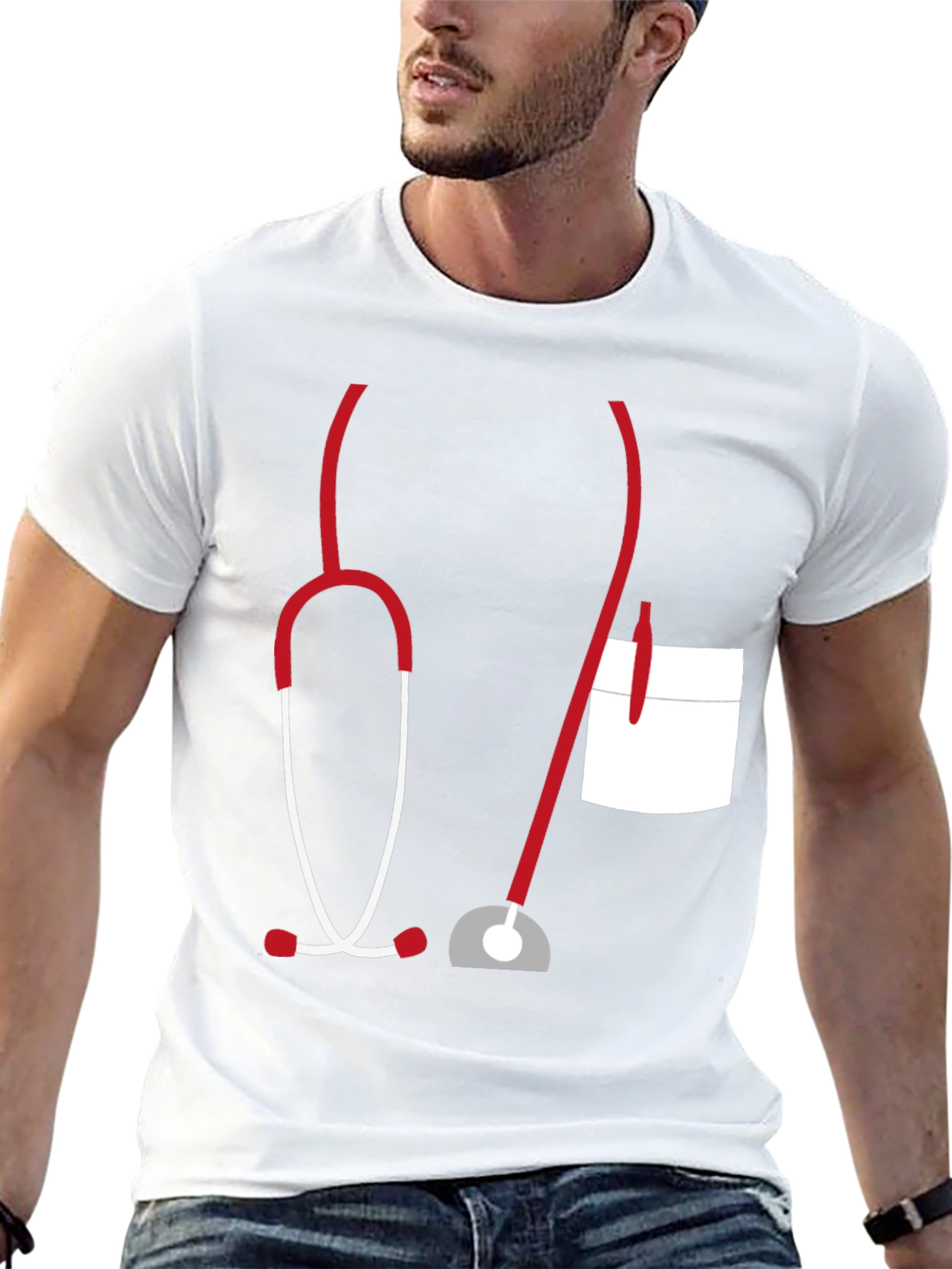 Funny Doctor Stethoscope Graphic Tee