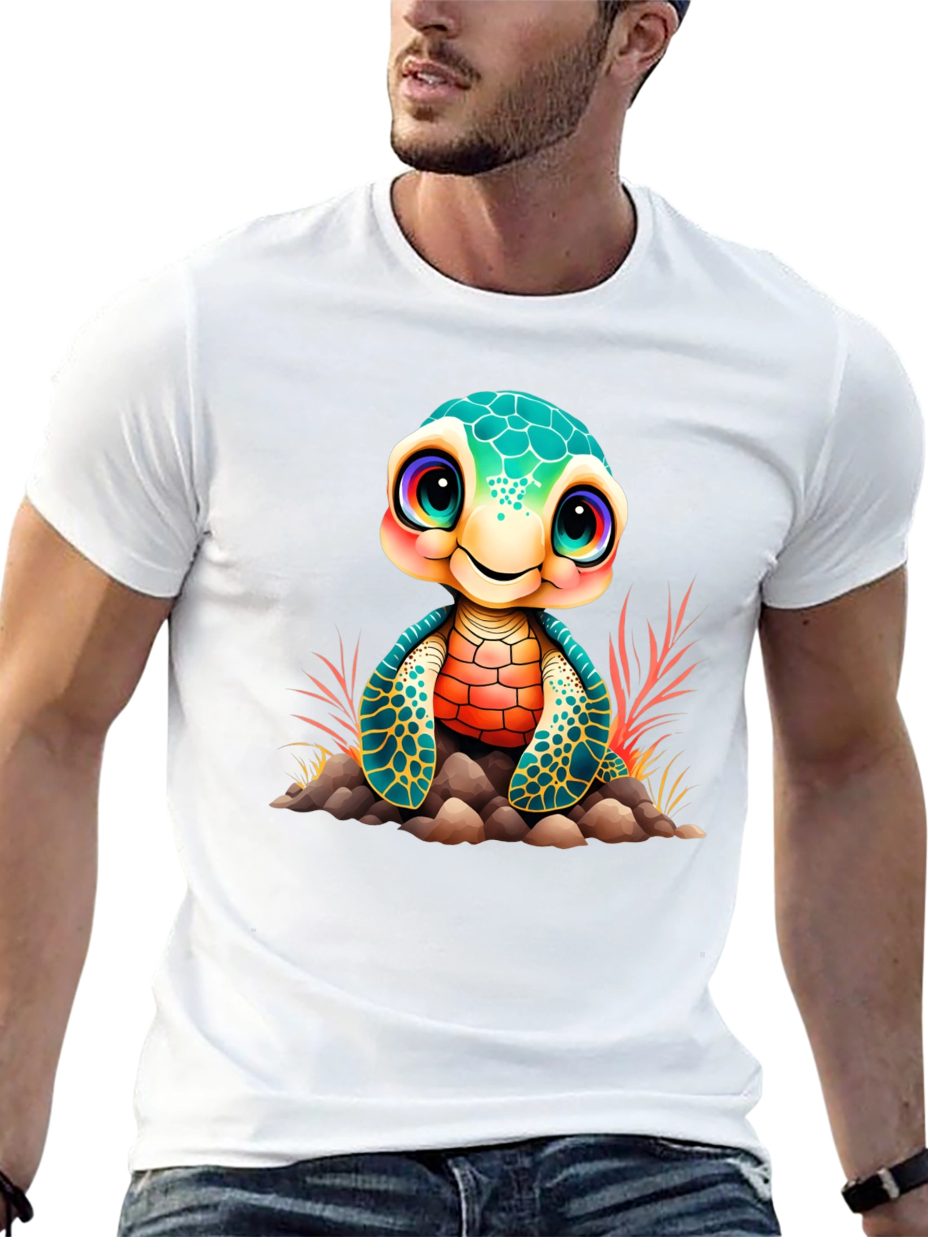 Cute Turtle Graphic Tee