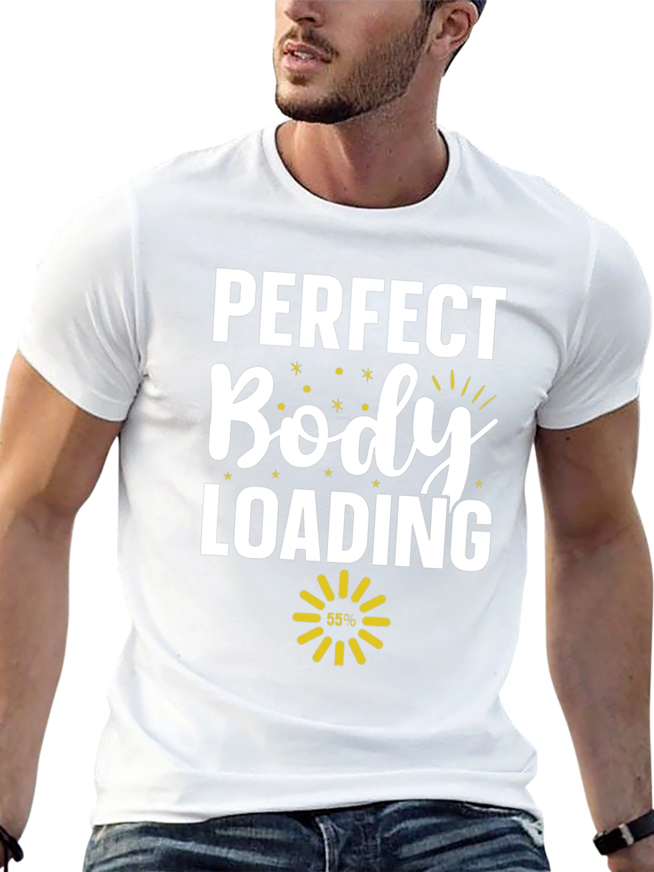 Perfect Body Loading Black Graphic Tee