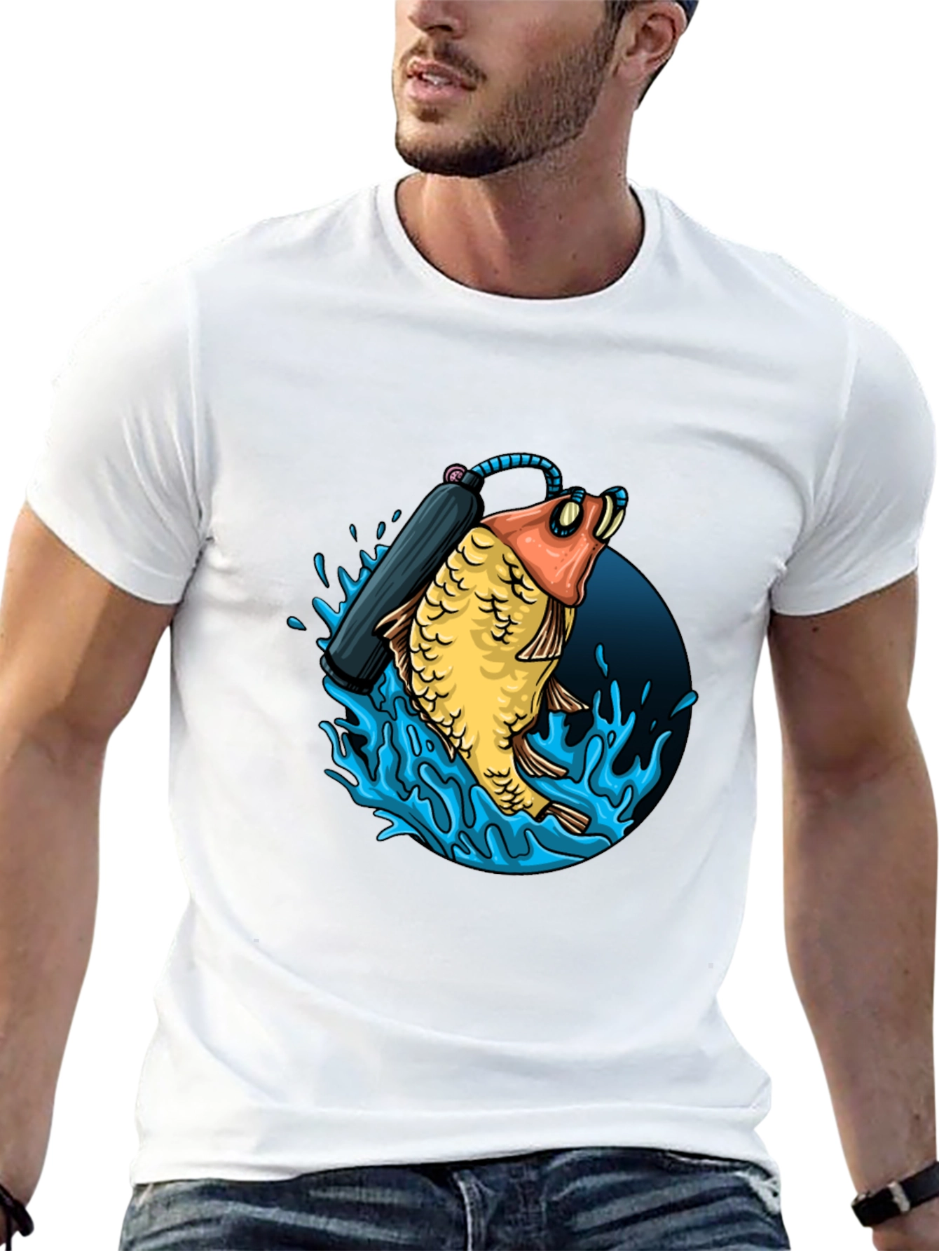 Diving Fish Graphic Tee