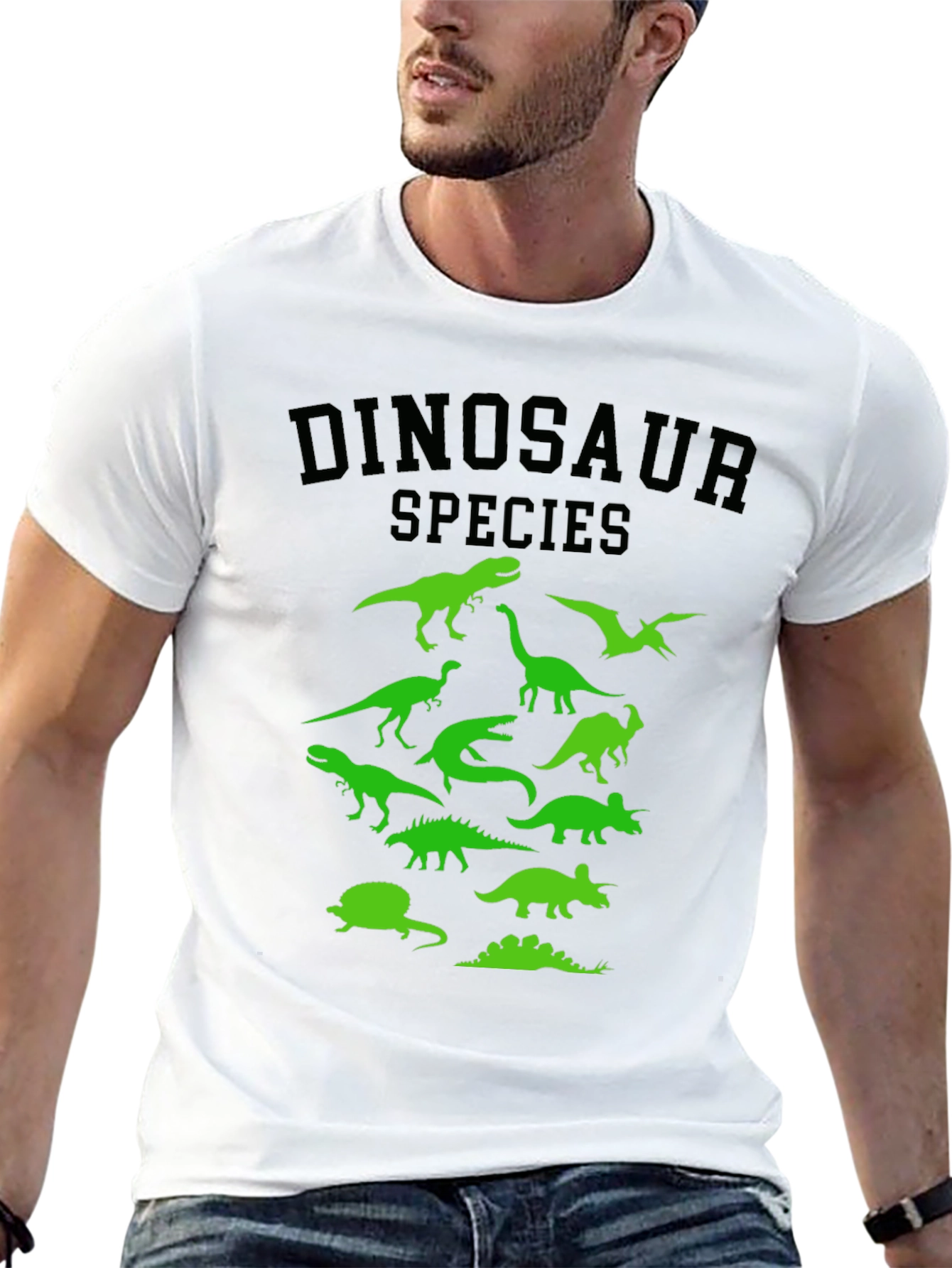 Dinosaur Species Graphic Tee - Black T-Shirt