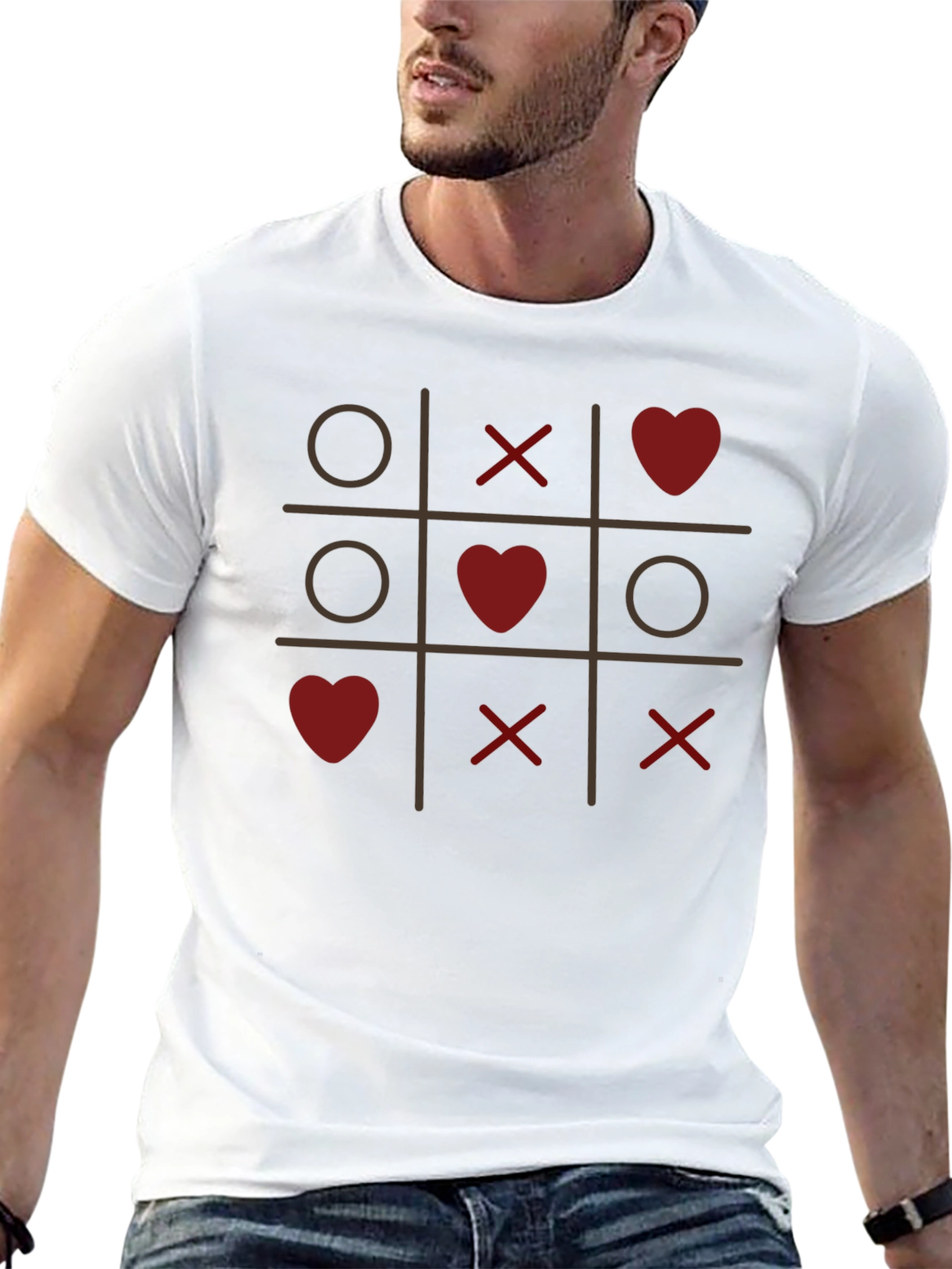 Tic-Tac-Toe Love T-Shirt - Valentines Day Special