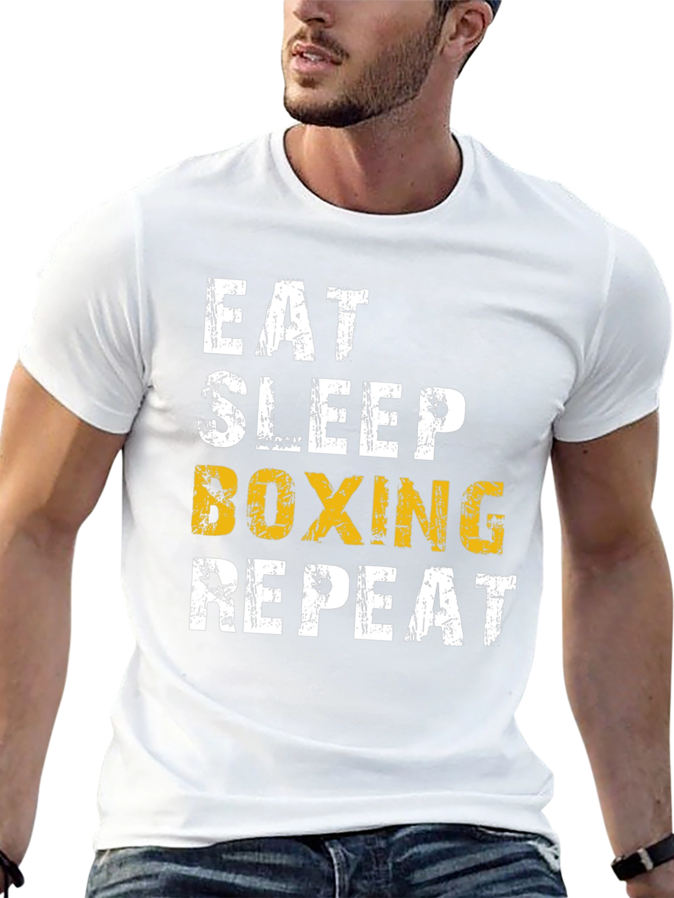 Eat Sleep Boxing Repeat Graphic T-Shirt