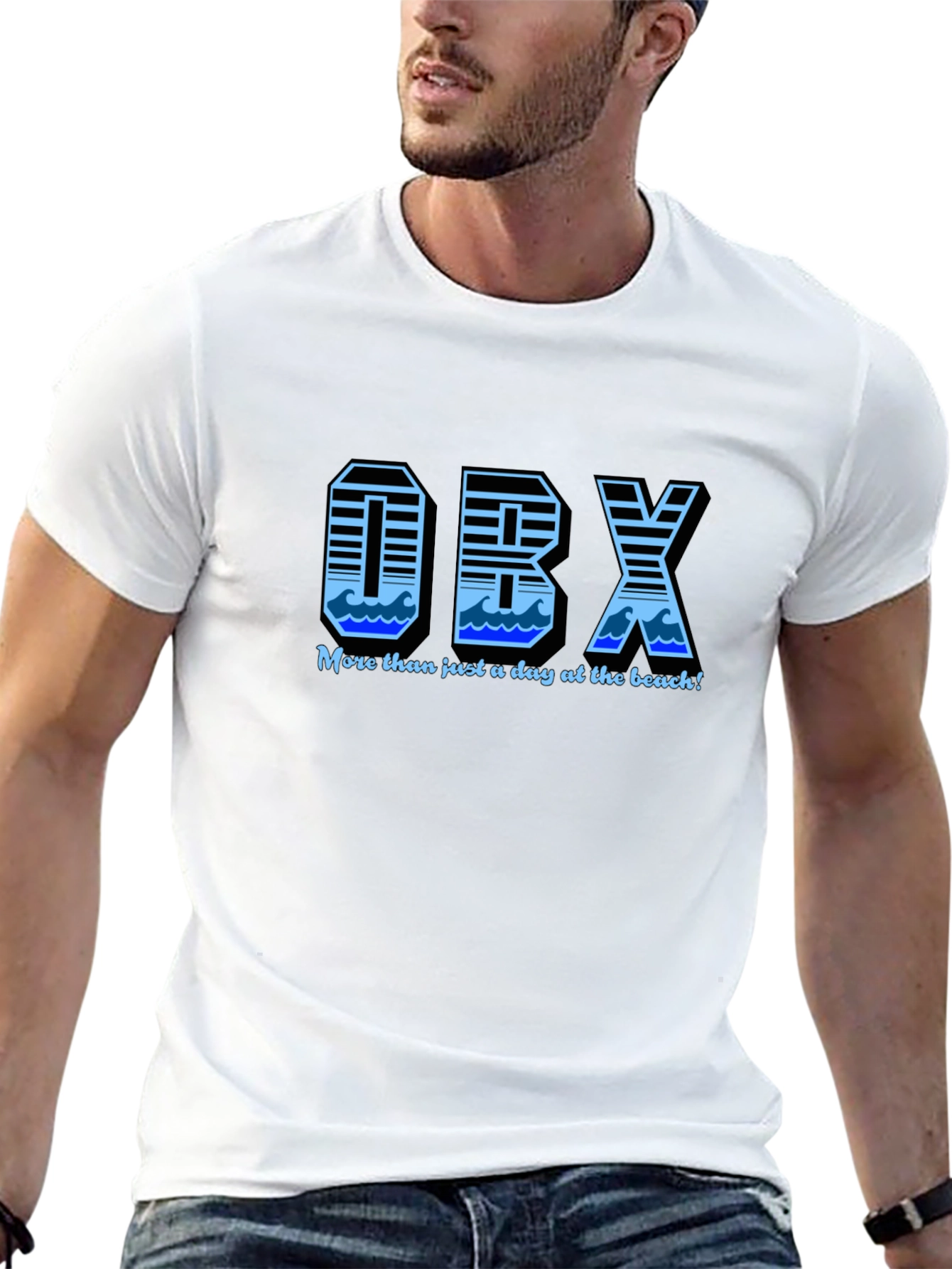 OBX Wave Graphic Tee - Beach Life Vibes!