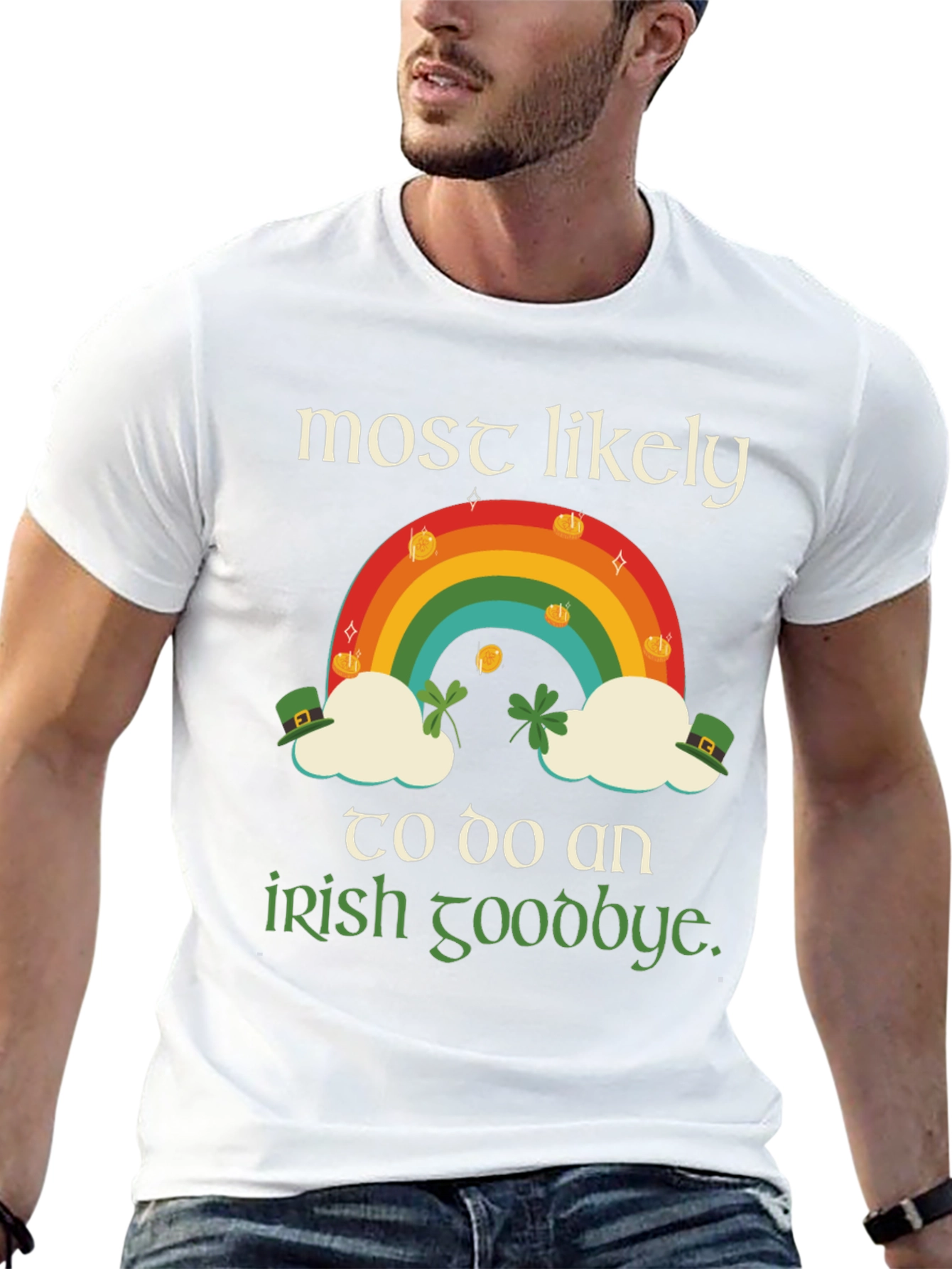 St. Patricks Day Rainbow Irish Goodbye T-Shirt