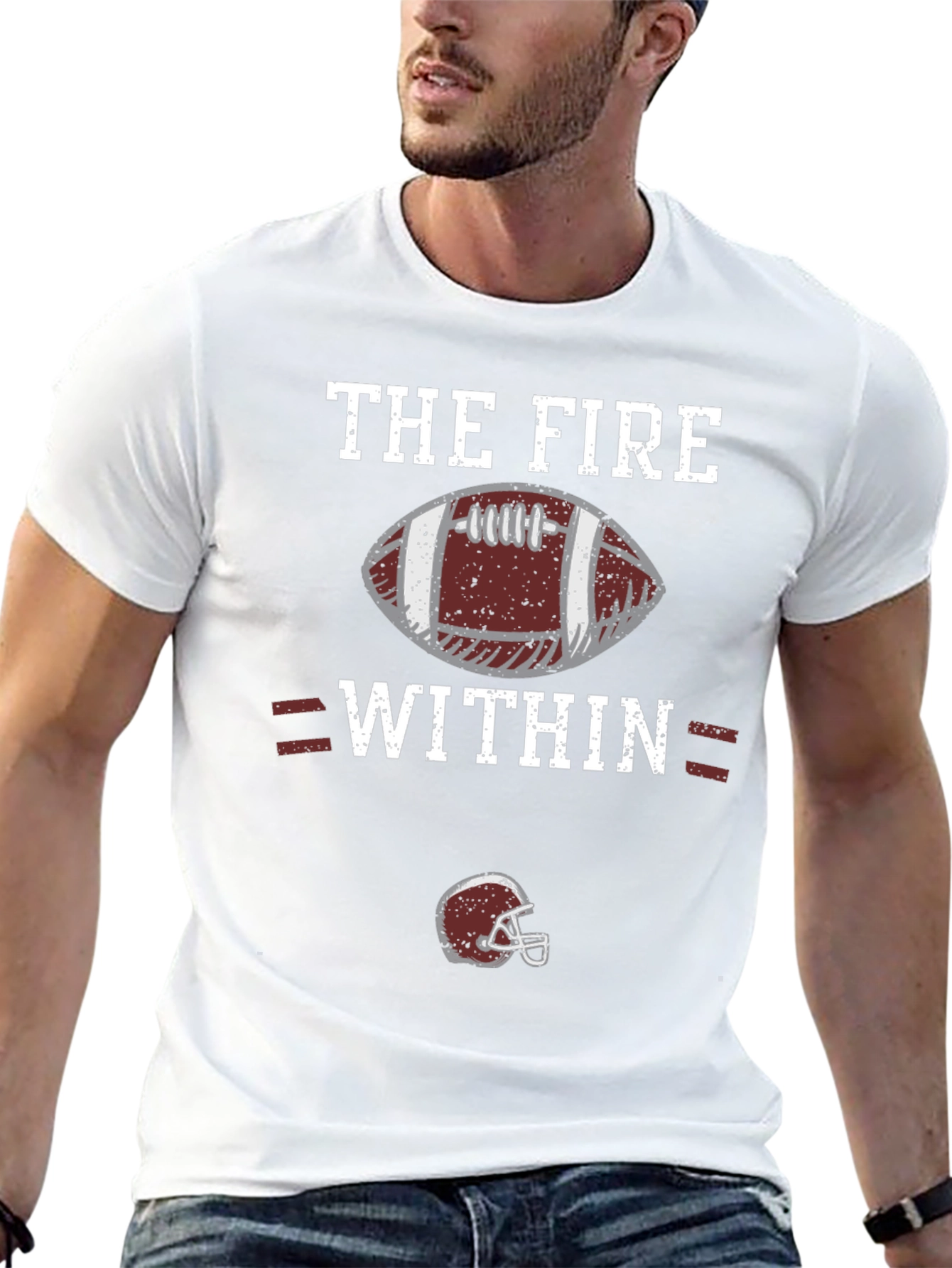 The Fire Within Football Graphic Tee