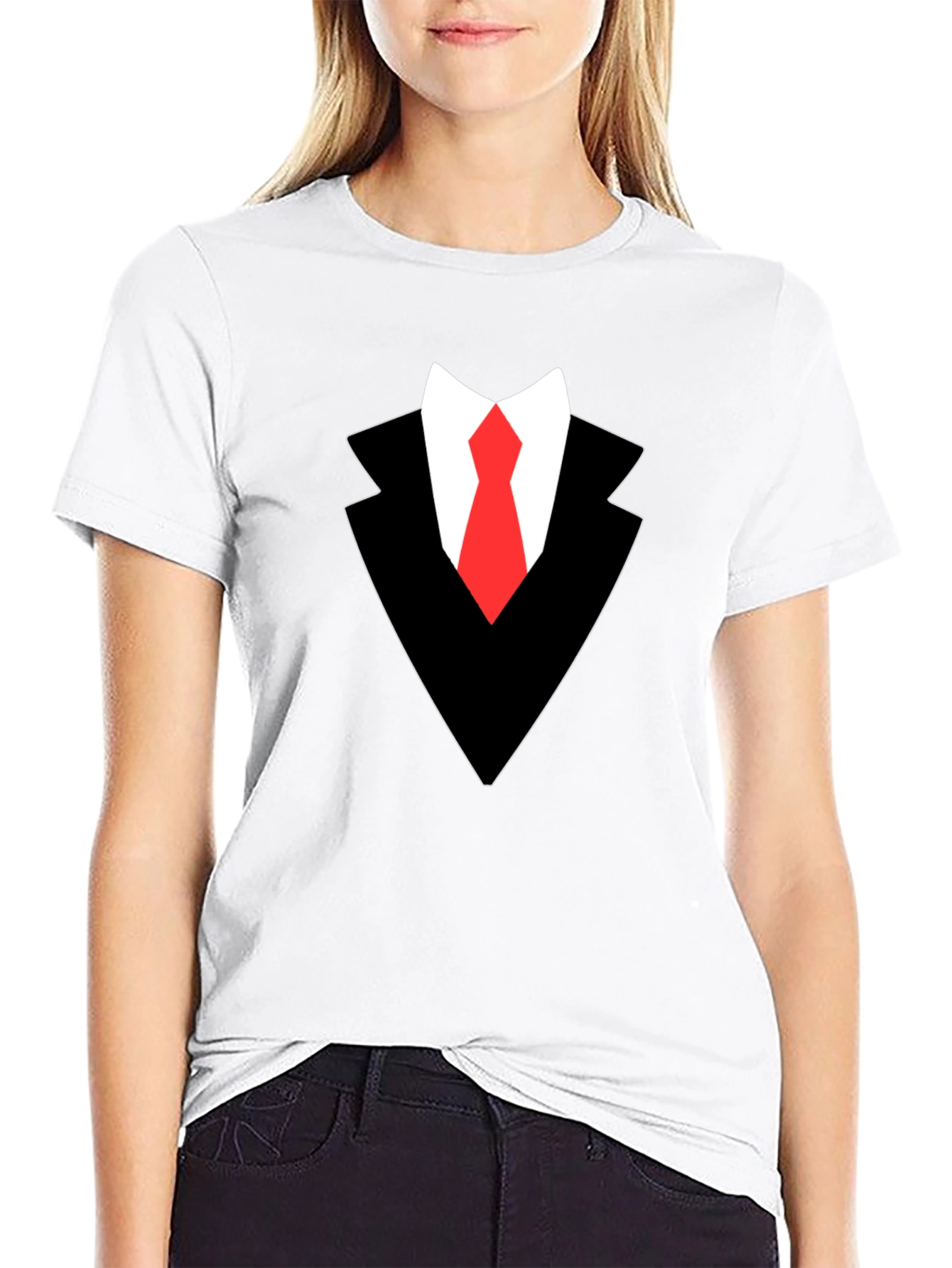 Suit Up! Graphic Tee - Classic Black Suit Design