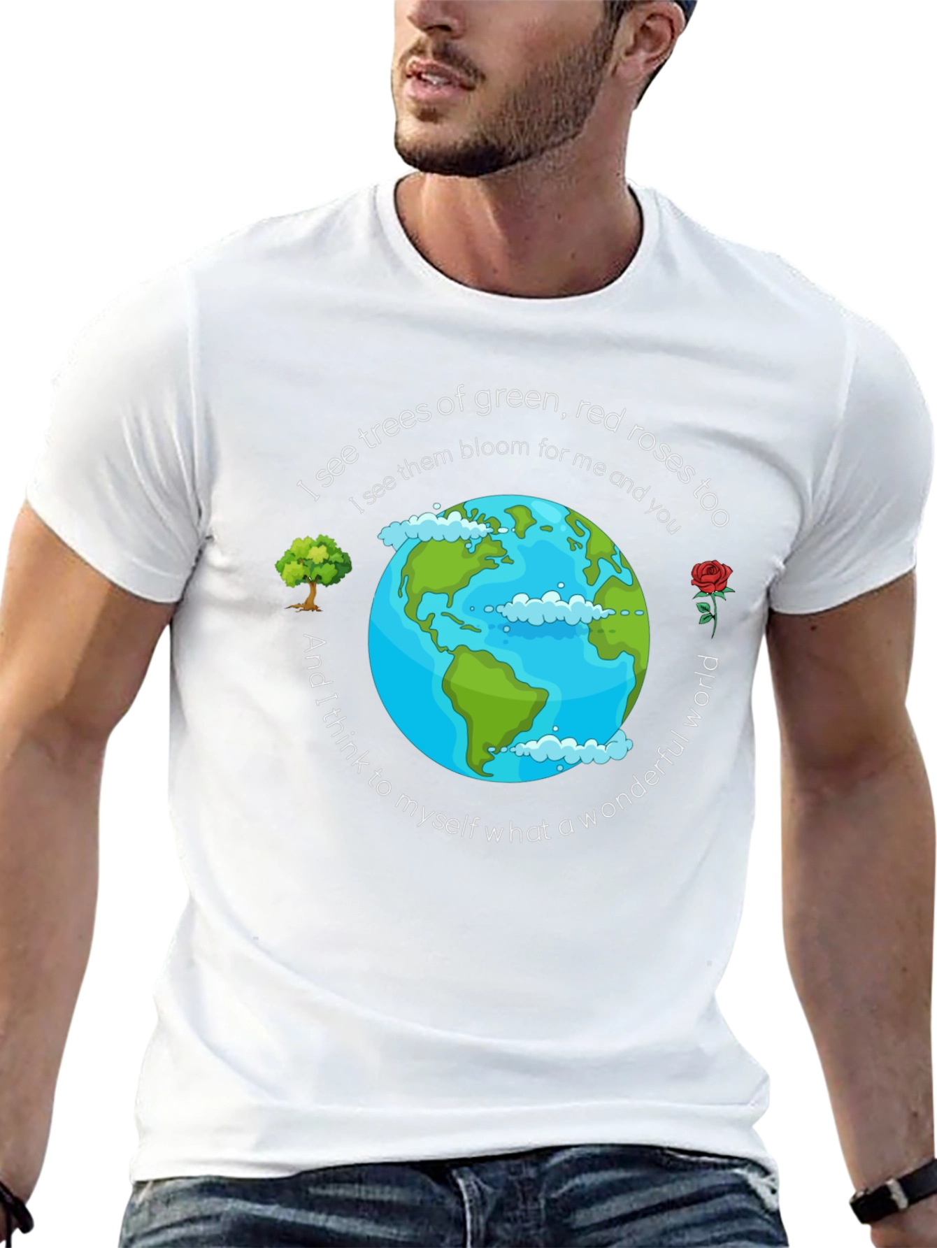 Wonderful World Graphic T-Shirt - Earth Day Apparel