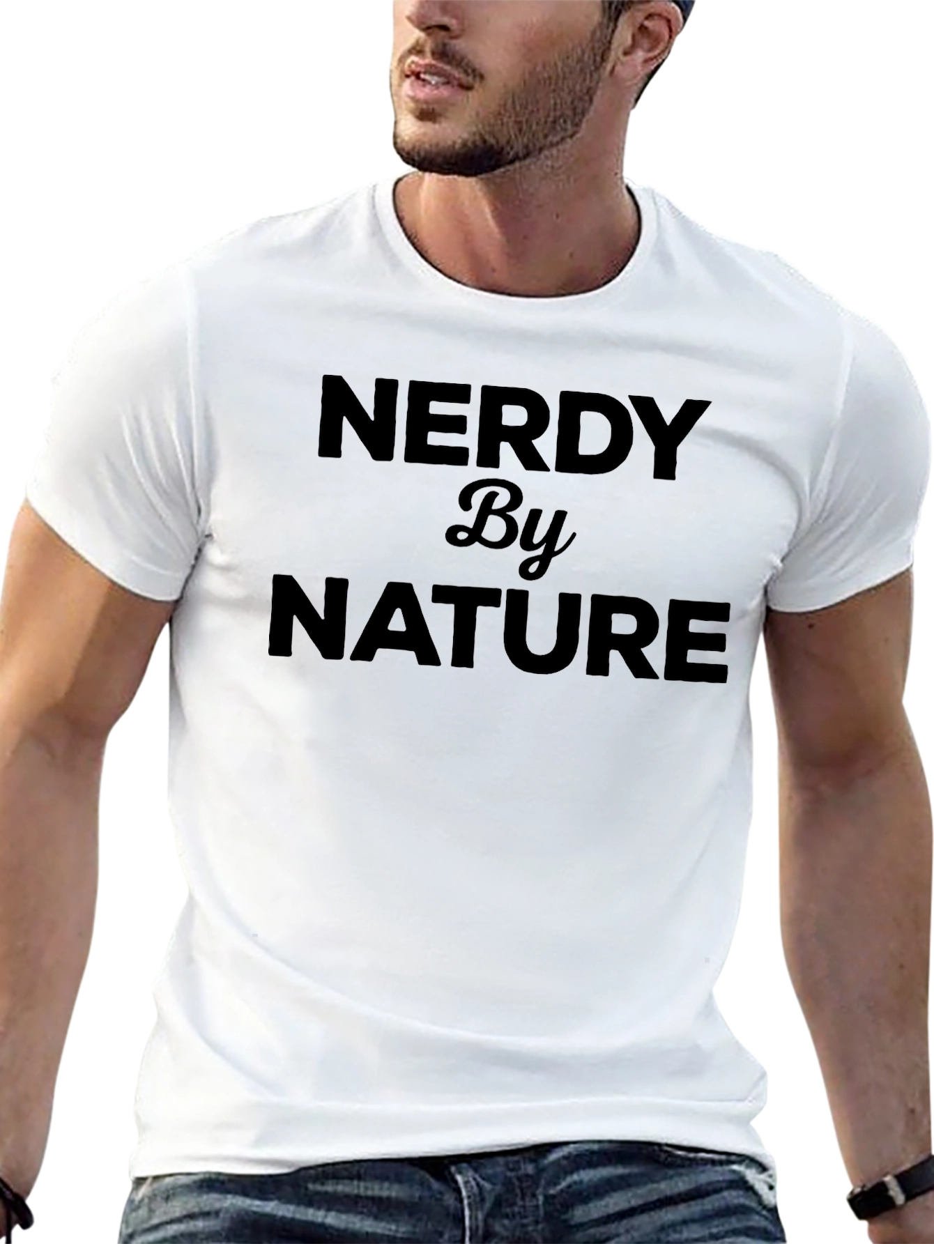 Nerdy By Nature Black Graphic Tee Shirt