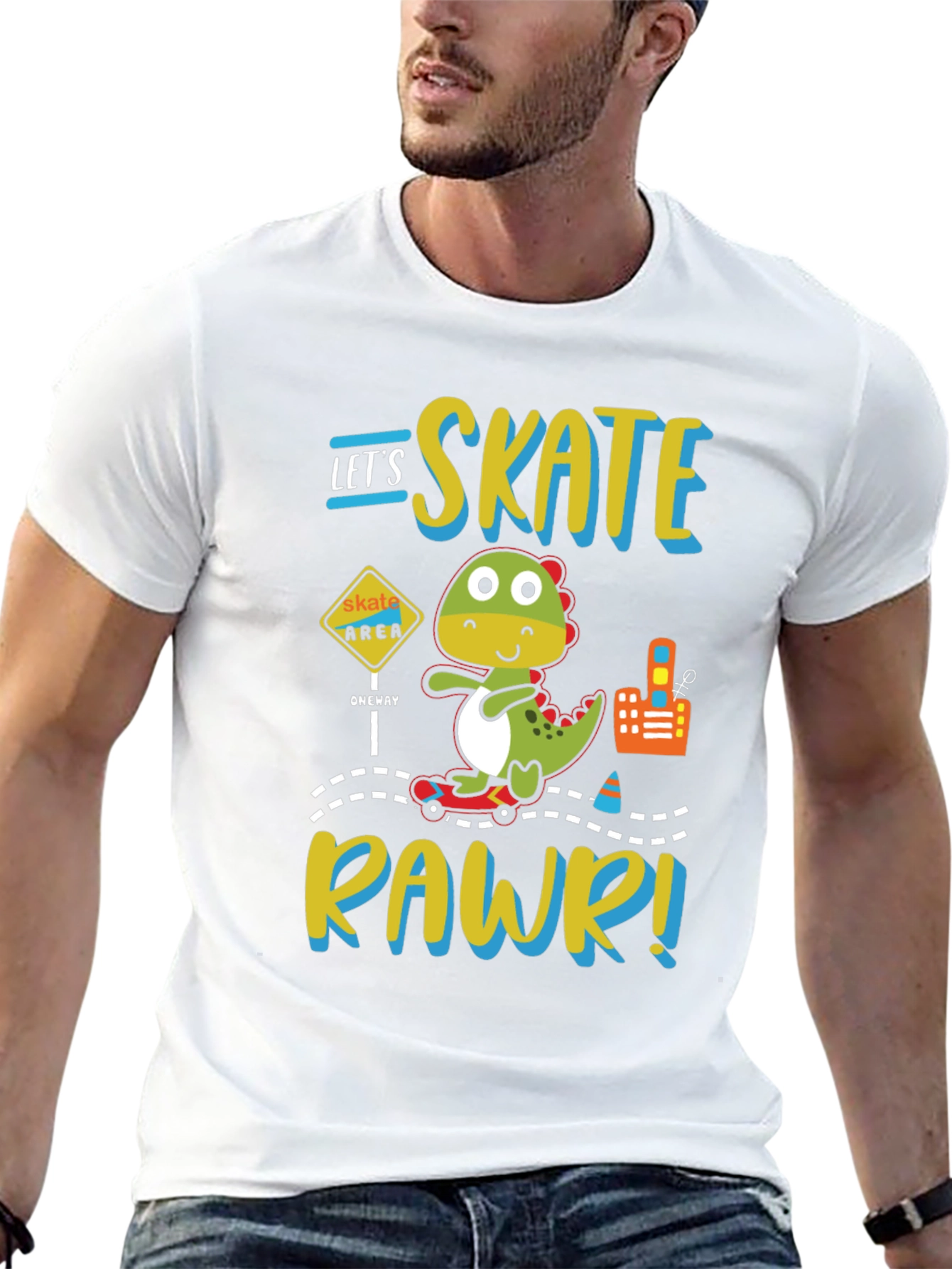 Skate Rawr Dinosaur T-Shirt