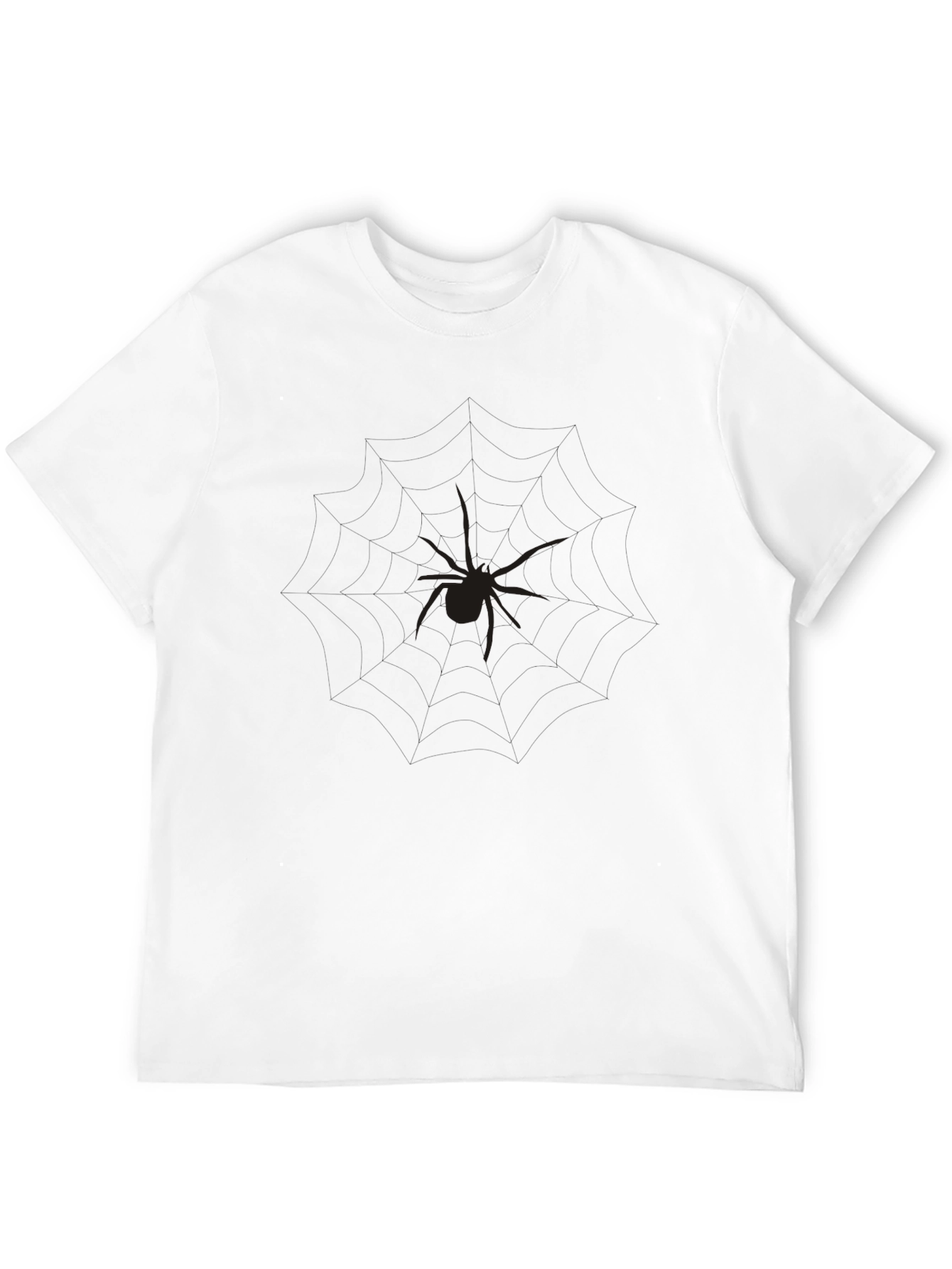 Black Spider Graphic T-Shirt - Modern Casual Style