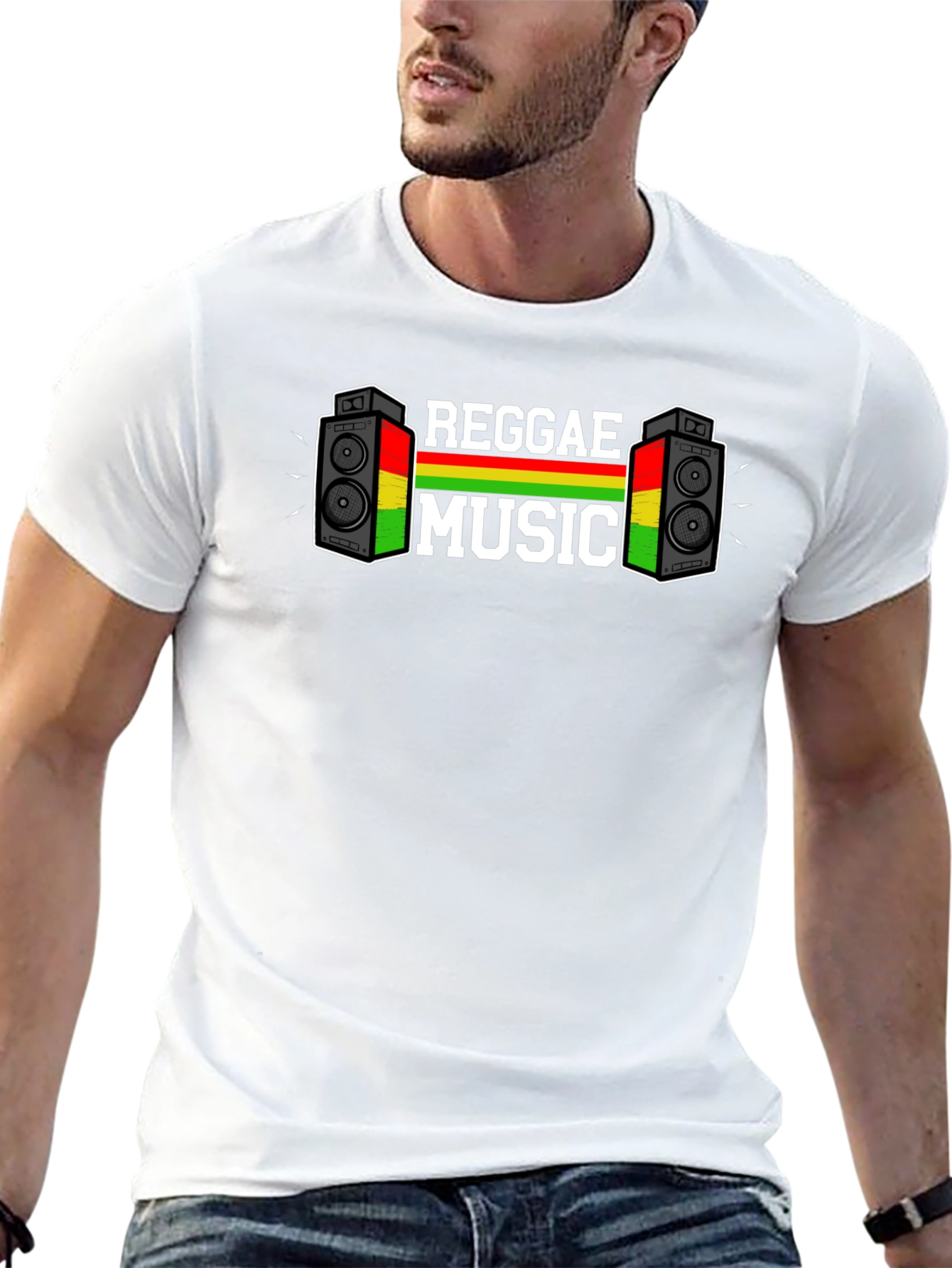 Reggae Music Graphic Print T-Shirt
