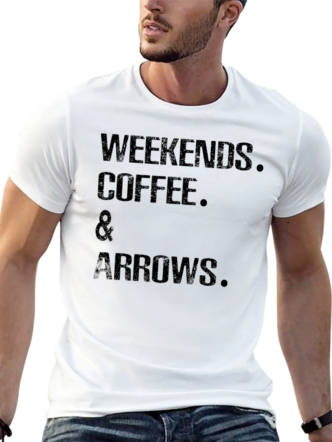 Weekends Coffee & Arrows - Graphic T-Shirt