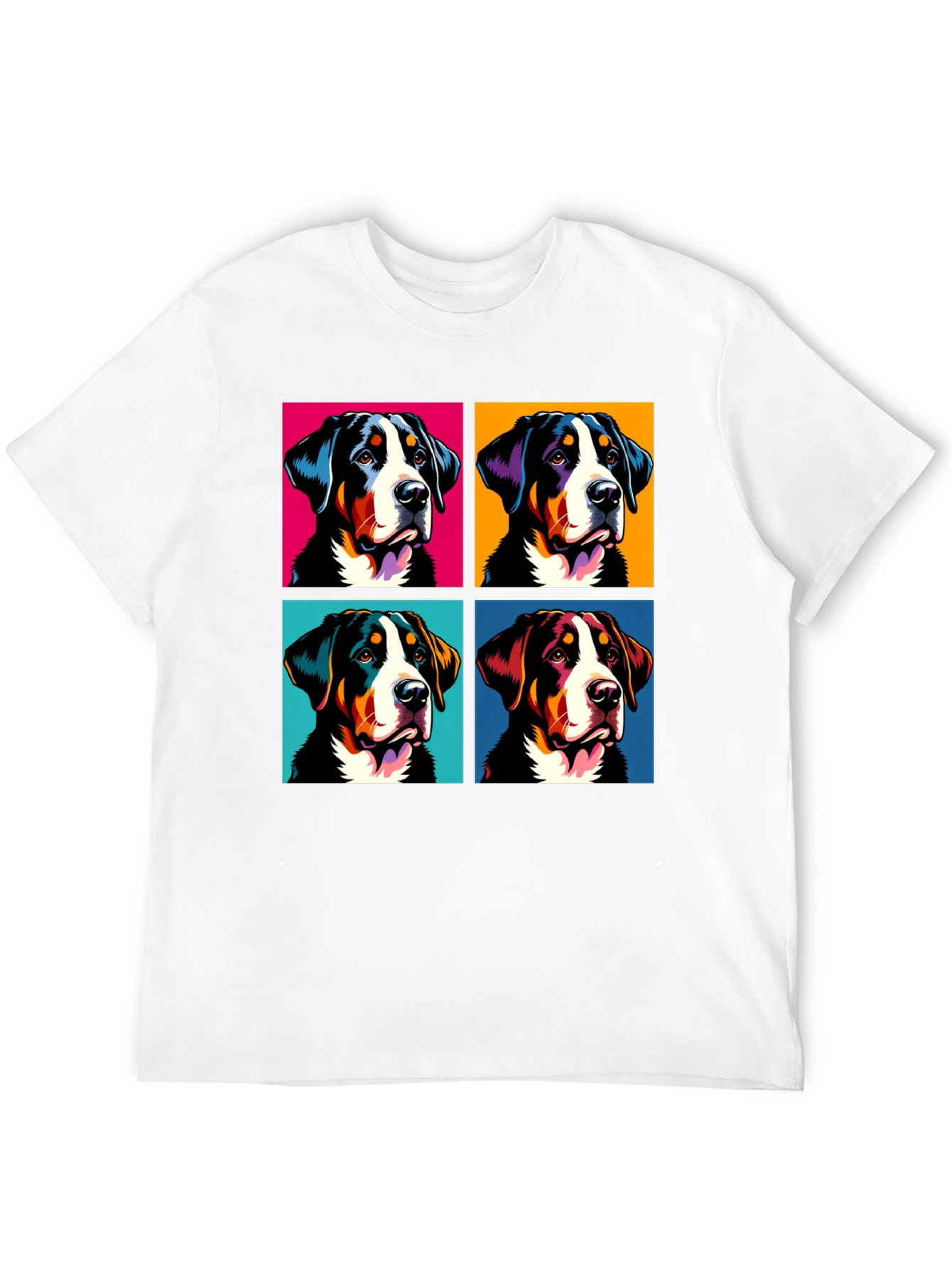 Pop Art Swiss Mountain Dog T-Shirt