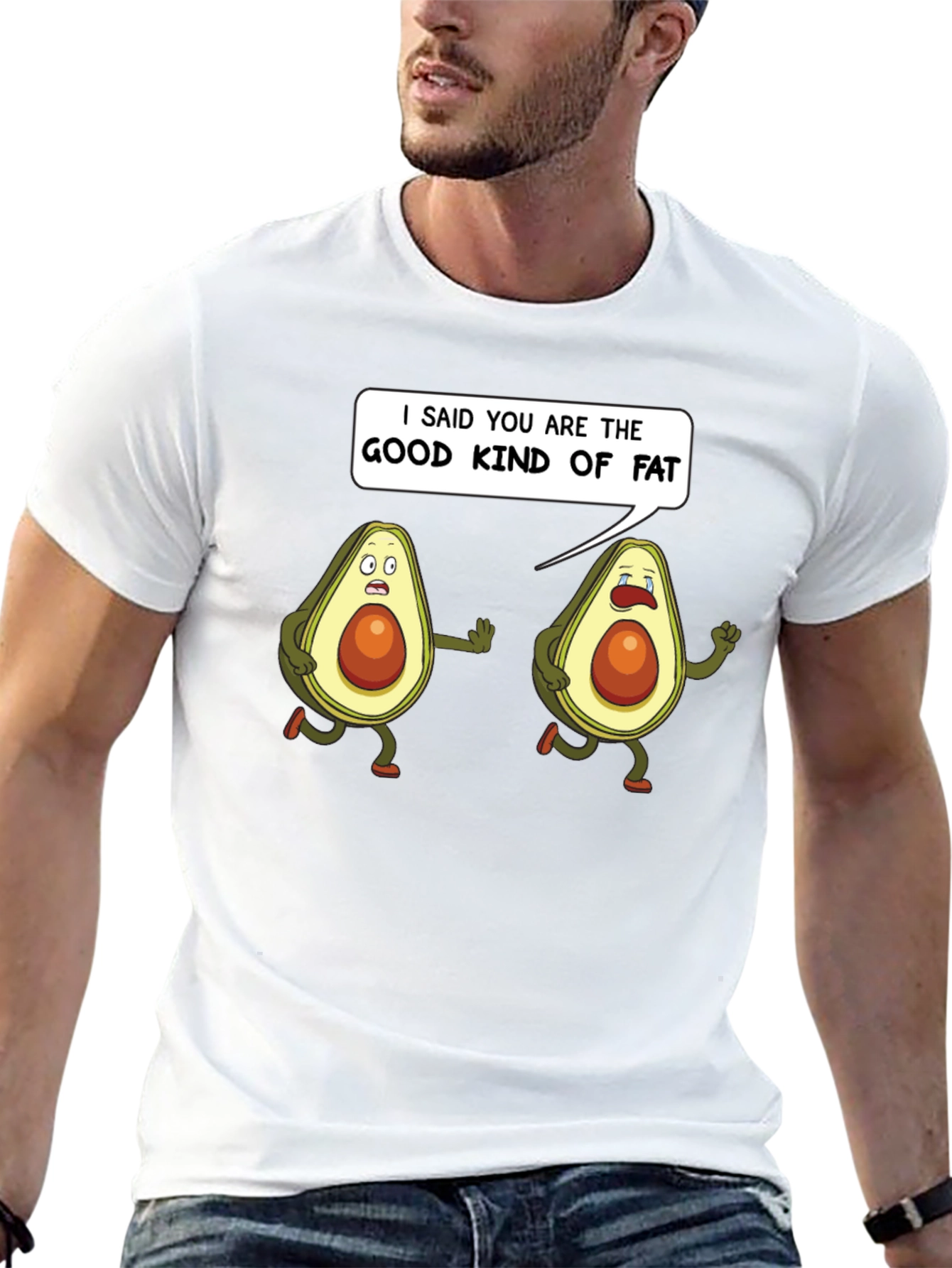 Good Kind of Fat Avocado Humor T-Shirt