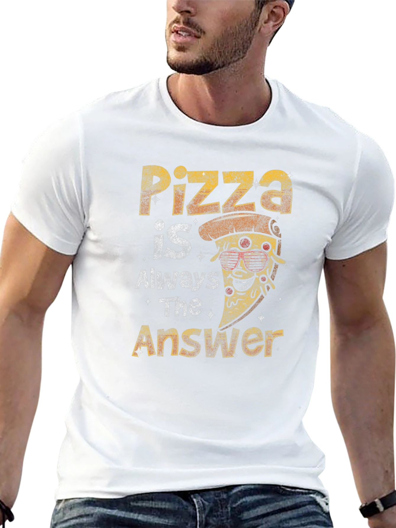 Pizza is Always The Answer Graphic T-Shirt