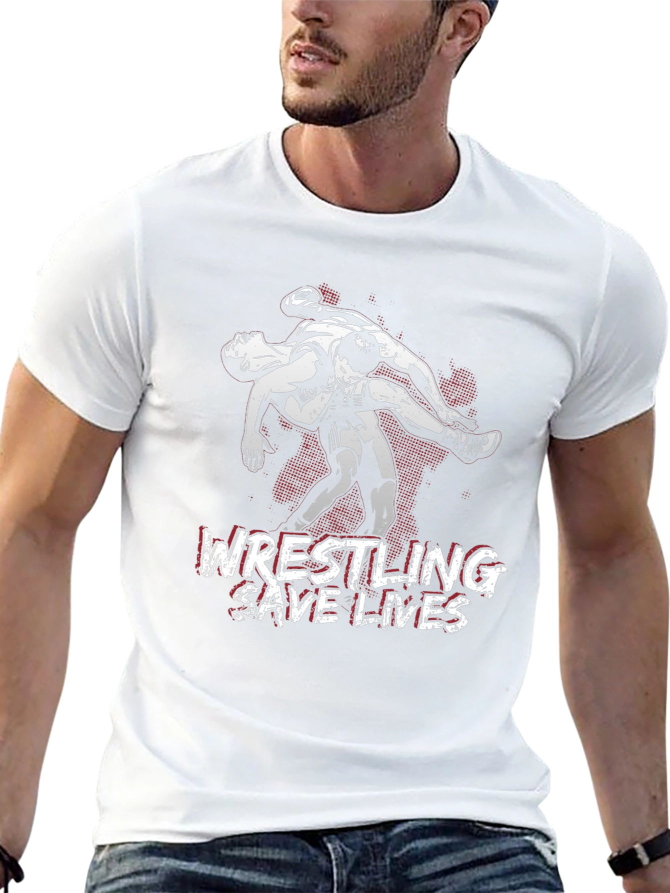 Wrestling Saves Lives Graphic T-Shirt