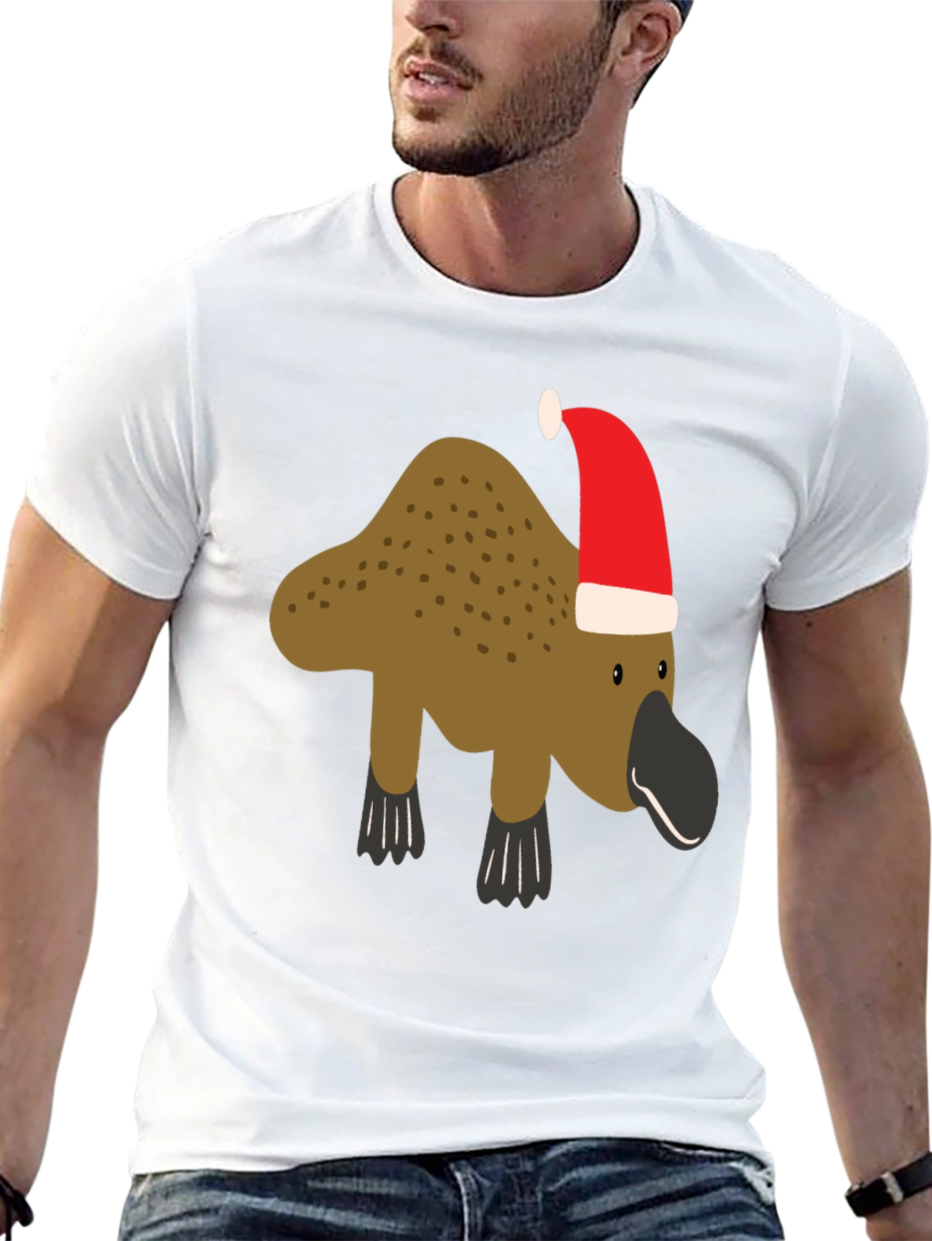 Festive Platypus Christmas T-Shirt